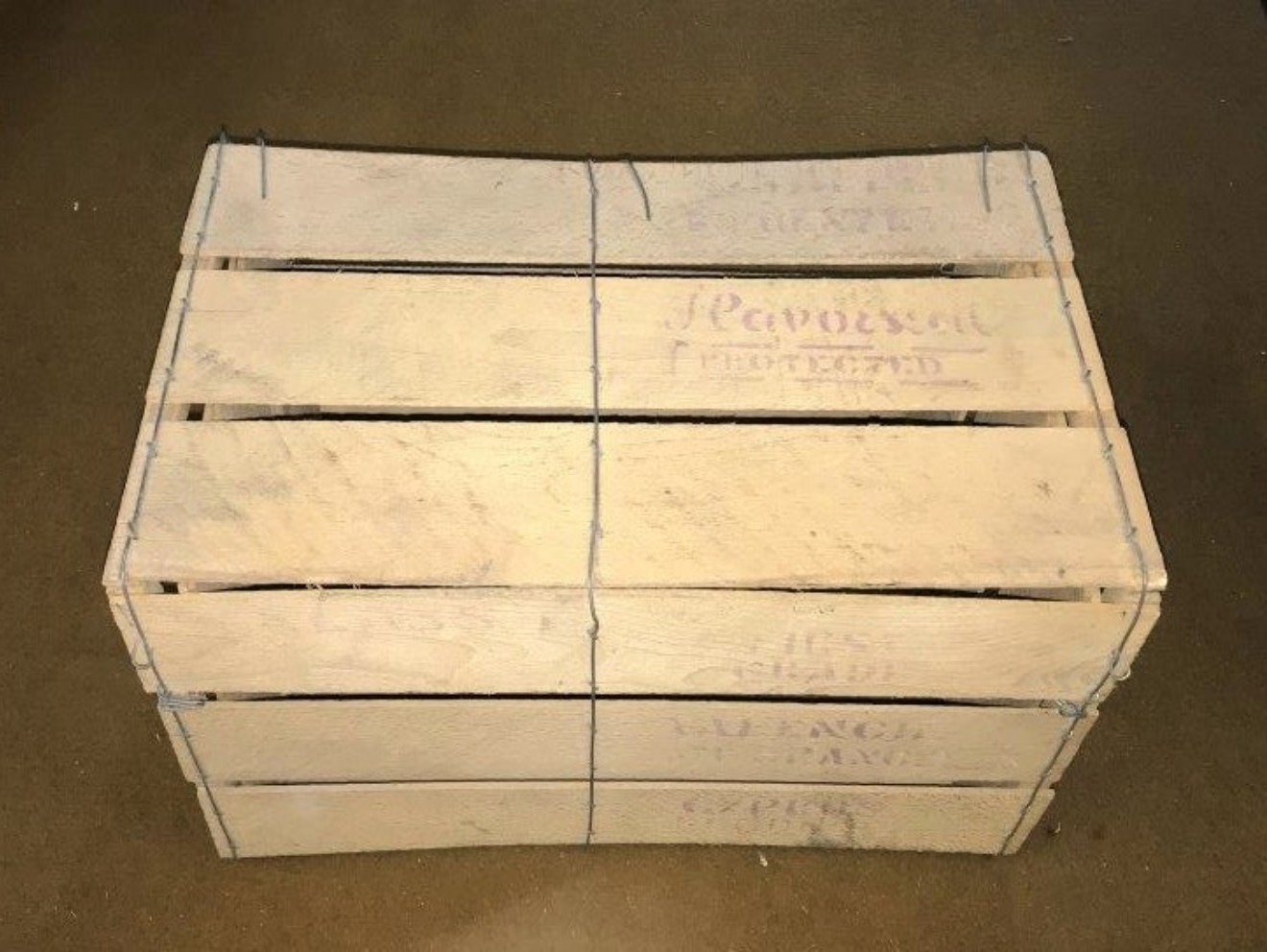 Vintage Morphou Orange Crate