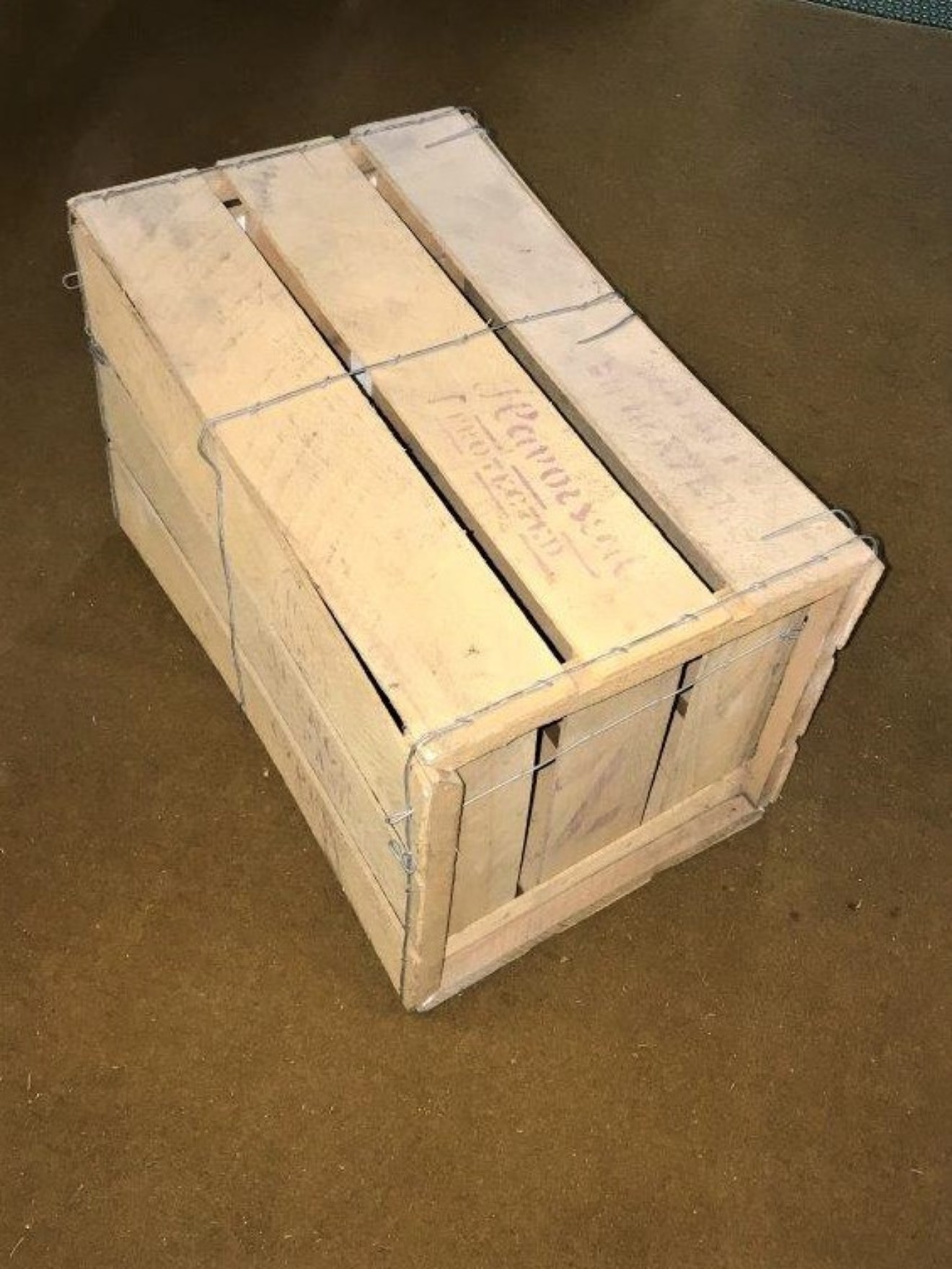 Vintage Morphou Orange Crate