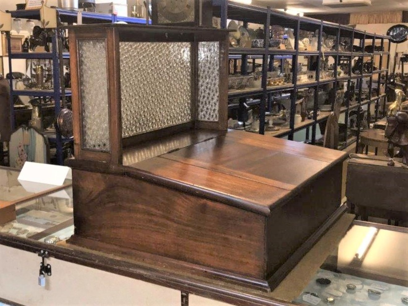 Early 20th Century Bank Clerks Counter Top Desk