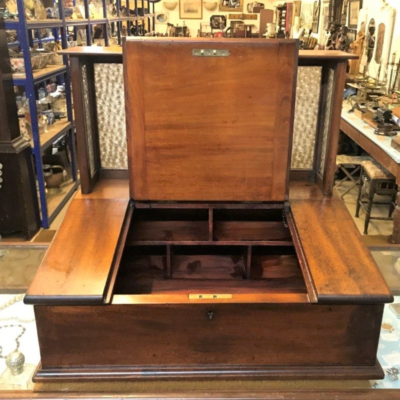Early 20th Century Bank Clerks Counter Top Desk