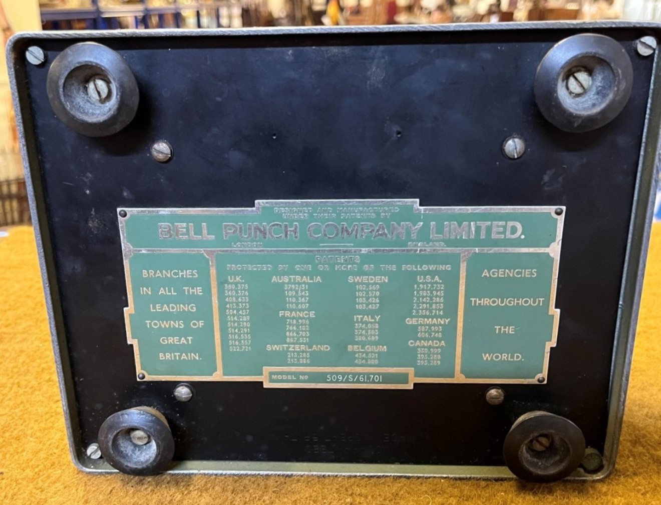 Vintage PLUS Adding Machine by The Bell Punch Company Ltd