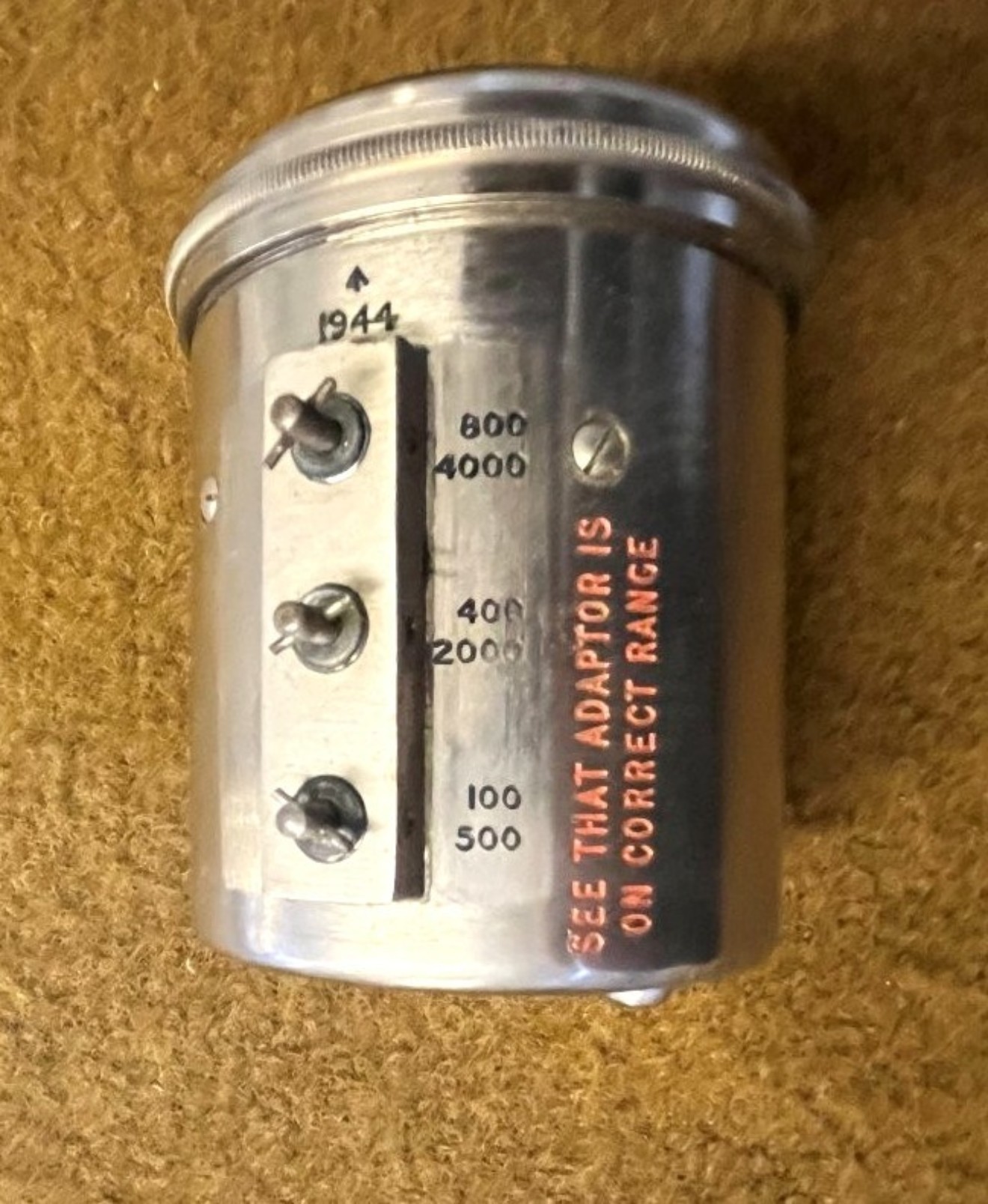 WW2 Elliott Brothers London Military Speed Indicator No 21318