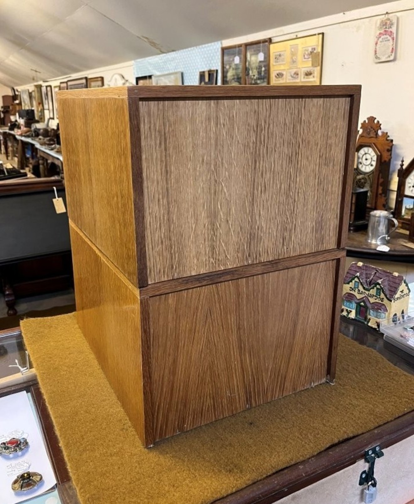 Mid Century 8 Drawer Filing / Index Card Cabinet