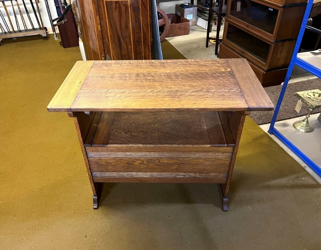 Arts and Crafts Golden Oak Metamorphic Hall Settle / Monks Bench by Liberty & Co of London