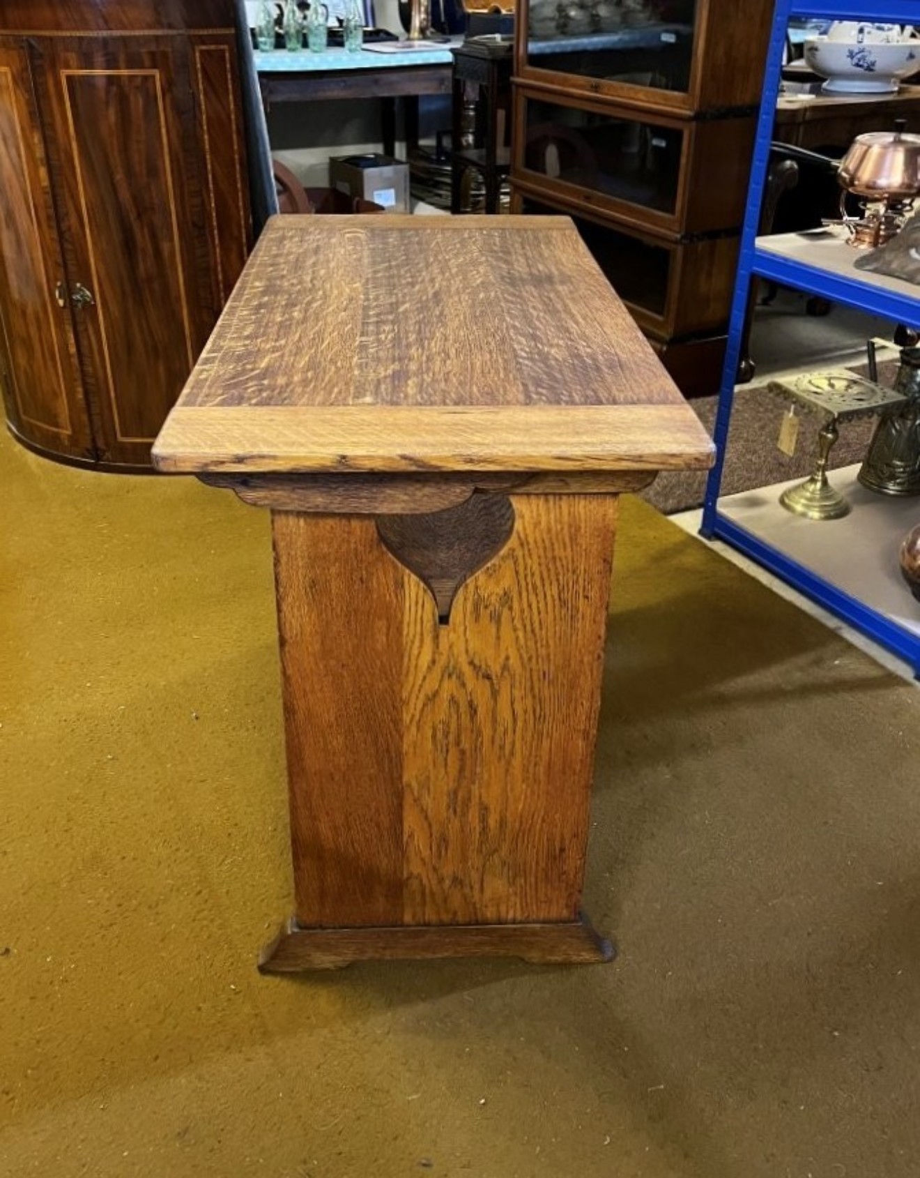 Arts and Crafts Golden Oak Metamorphic Hall Settle / Monks Bench by Liberty & Co of London