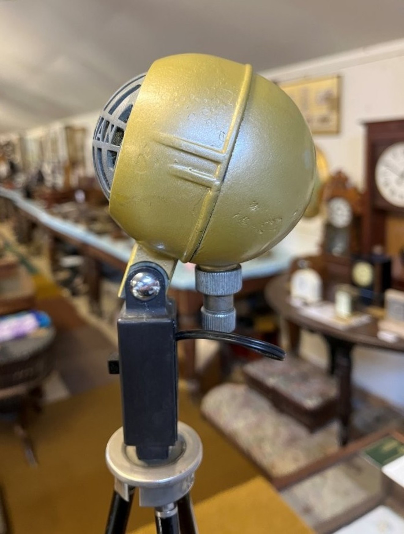 Vintage Grampian DPI Moving Coil Microphone on Extendable Tripod