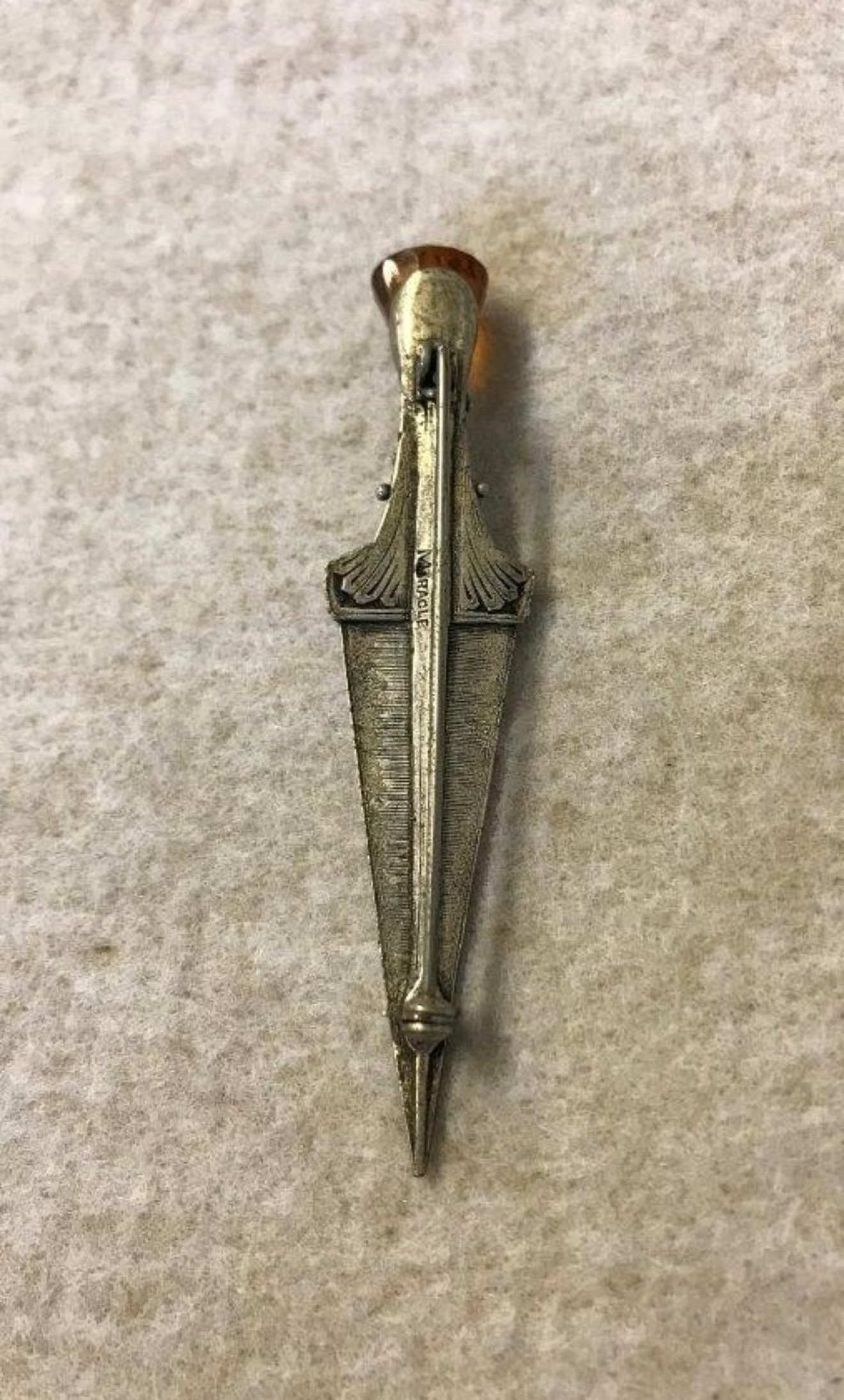 Vintage Miracle Scottish Dirk Brooch / Kilt Pin