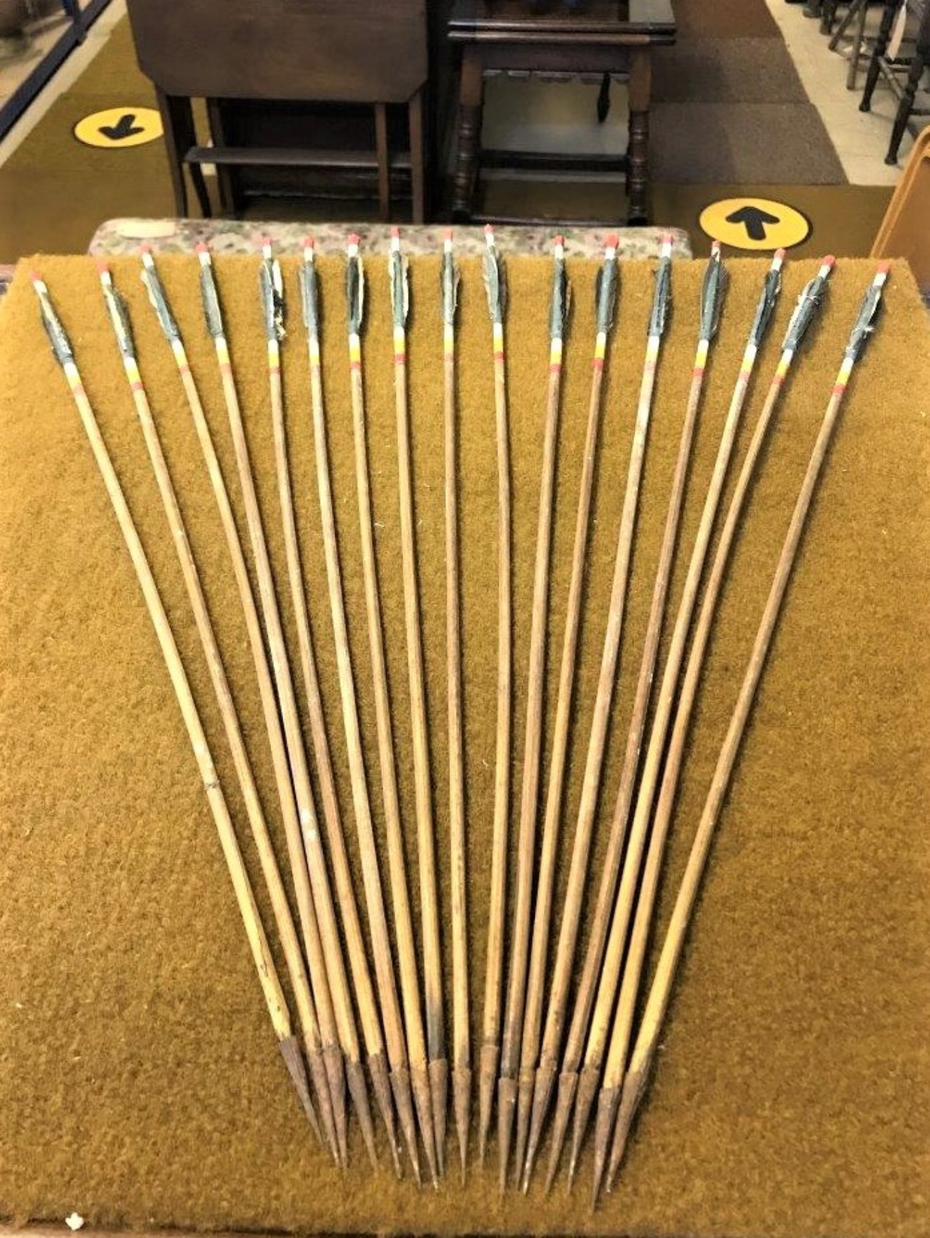 Vintage French Archery Arrows Set of 17