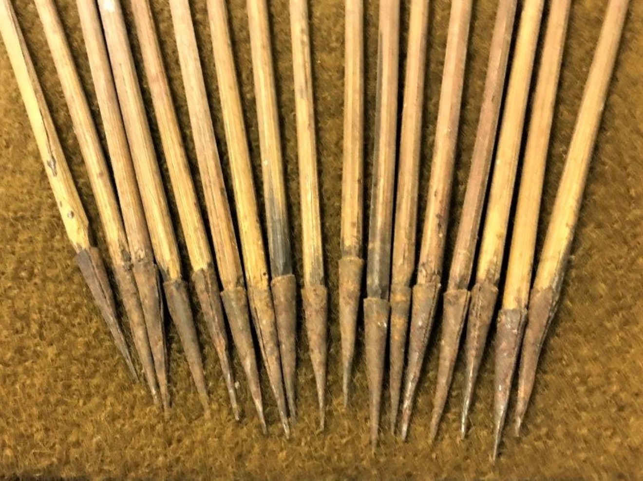 Vintage French Archery Arrows Set of 17