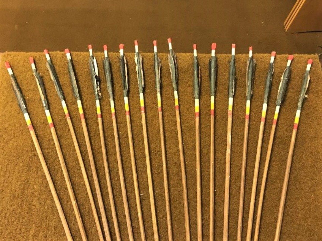 Vintage French Archery Arrows Set of 17