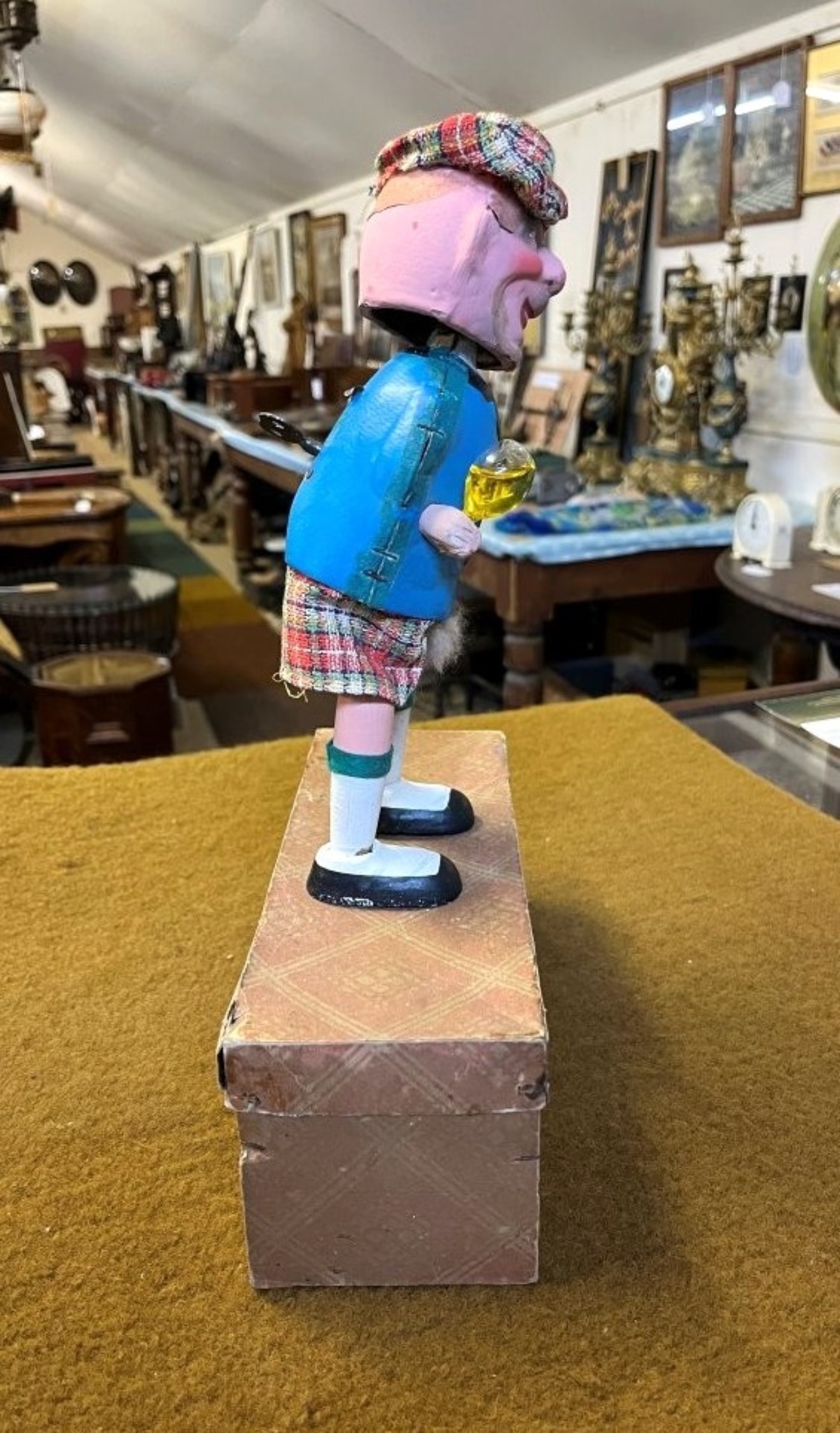 Vintage 'Drunken Scotsman' Clockwork Doll
