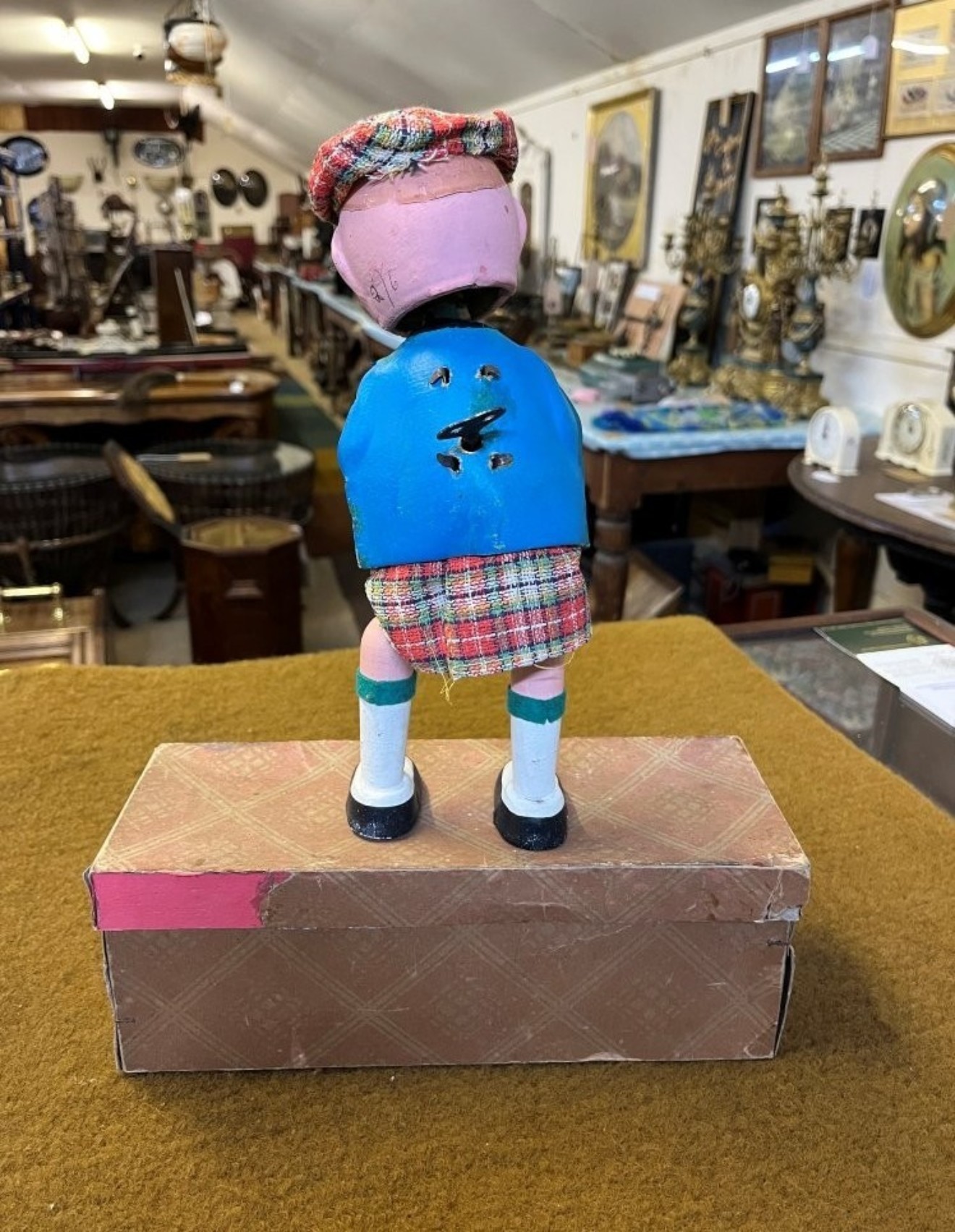 Vintage 'Drunken Scotsman' Clockwork Doll