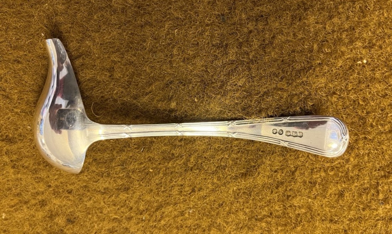 Vintage Sterling Silver Sauce / Cream Ladle with Pourer