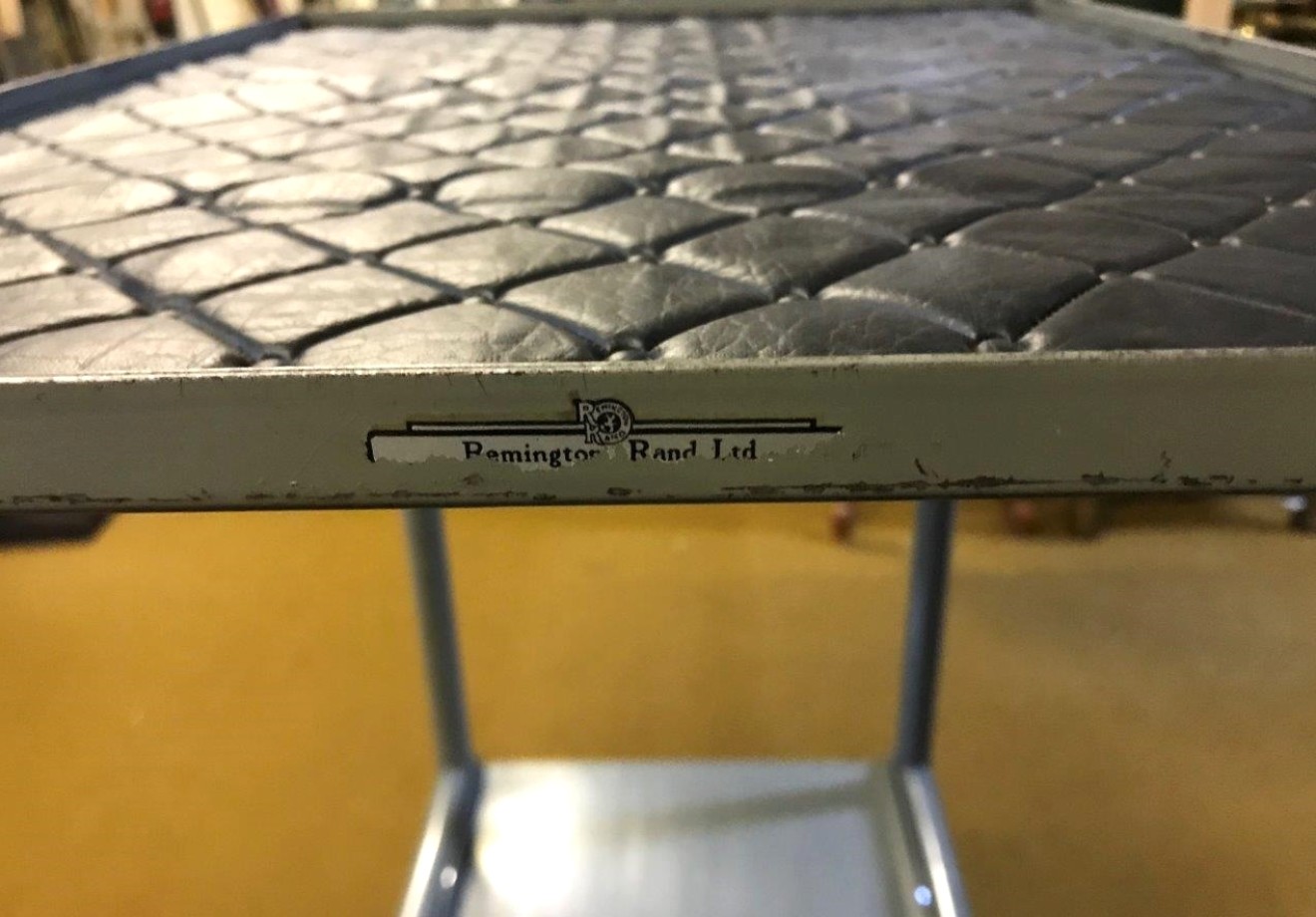 Vintage Adjustable Height Industrial Trolley