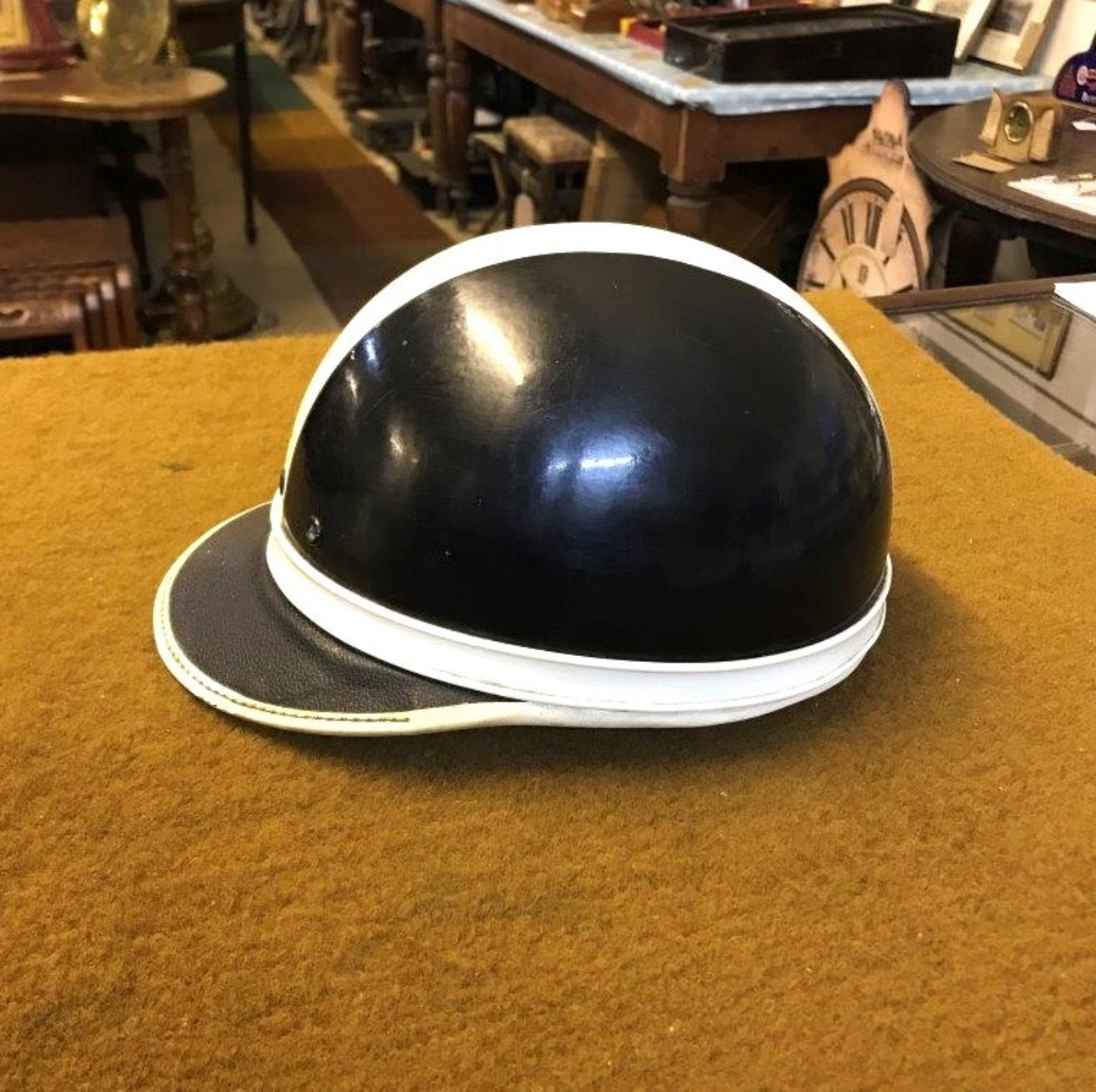 Vintage 1950s Slazenger Motorcycle Helmet