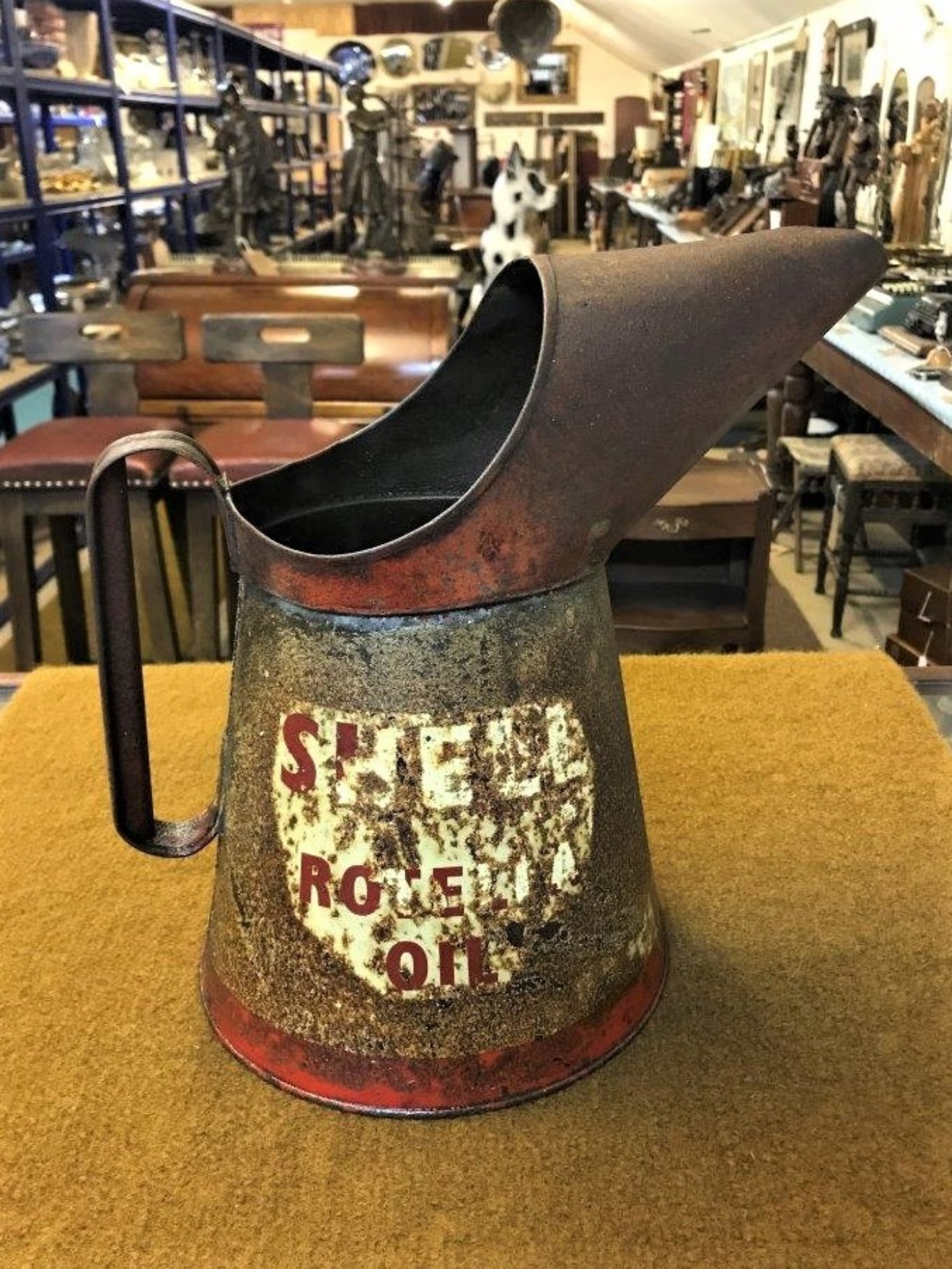 Vintage Shell Rotella 1 Gallon Oil Can