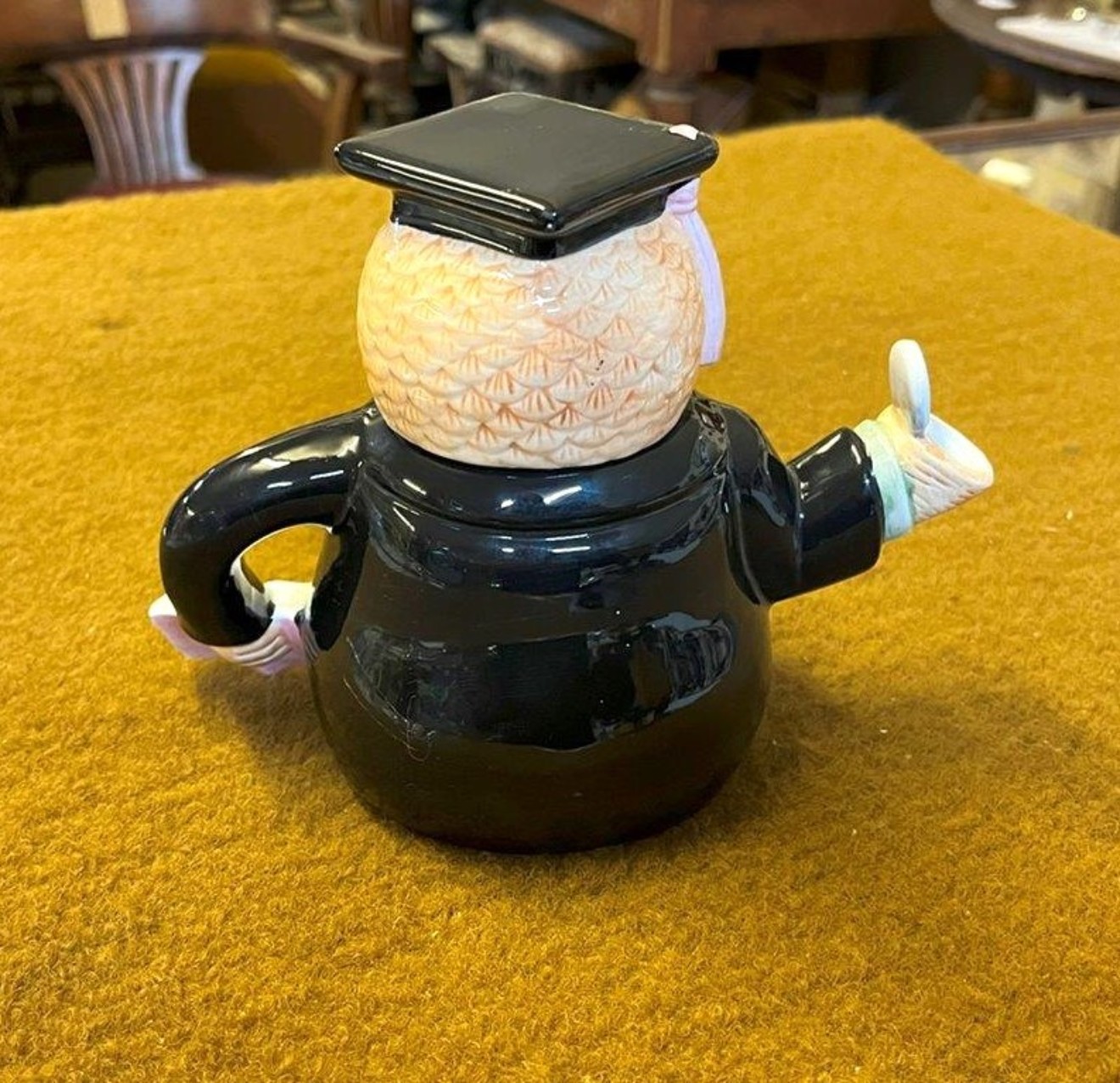 Vintage Leonardo Collection Wise Owl Graduation Decorative Novelty Teapot