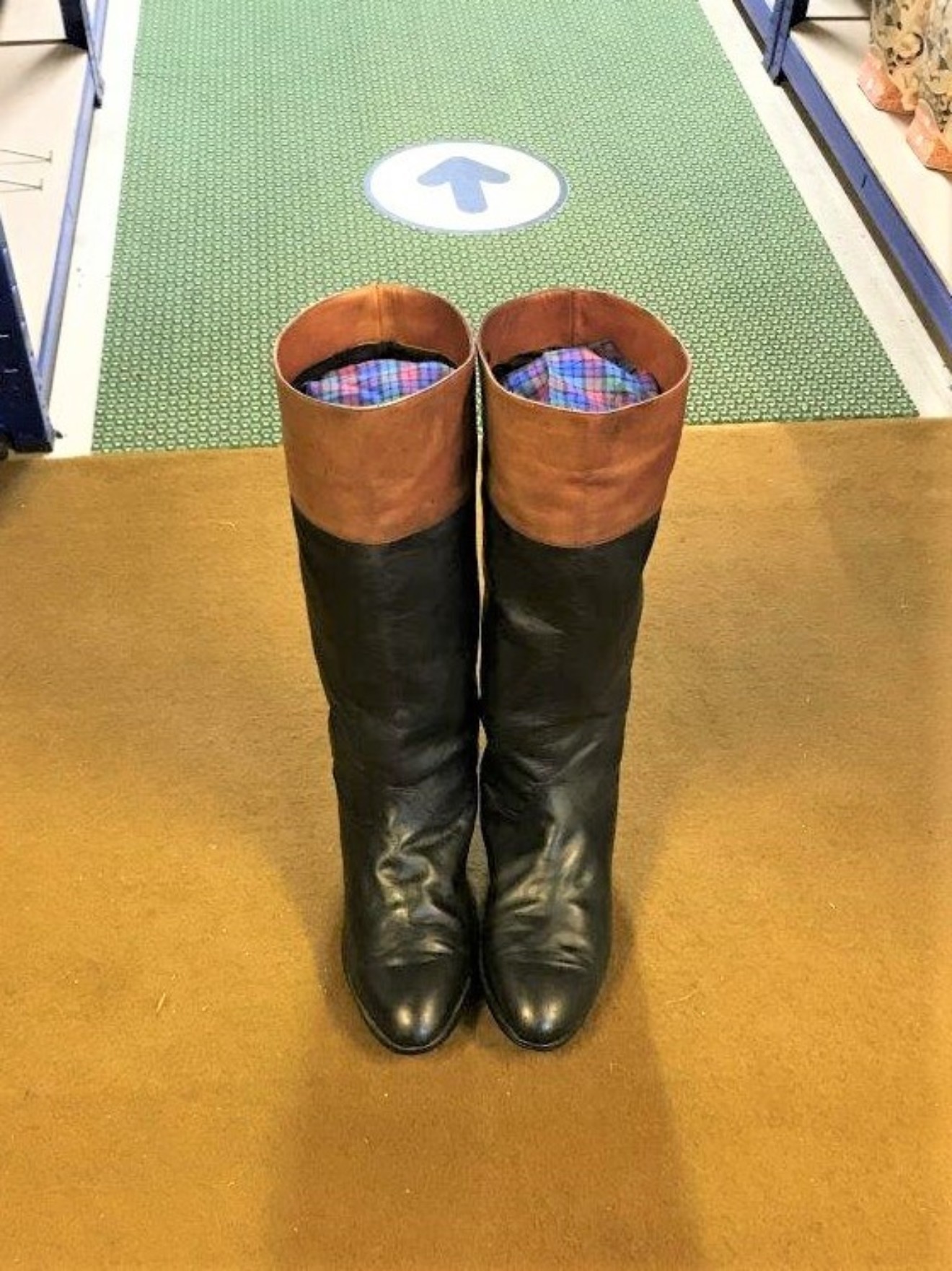 Pair Gents Leather Riding Boots