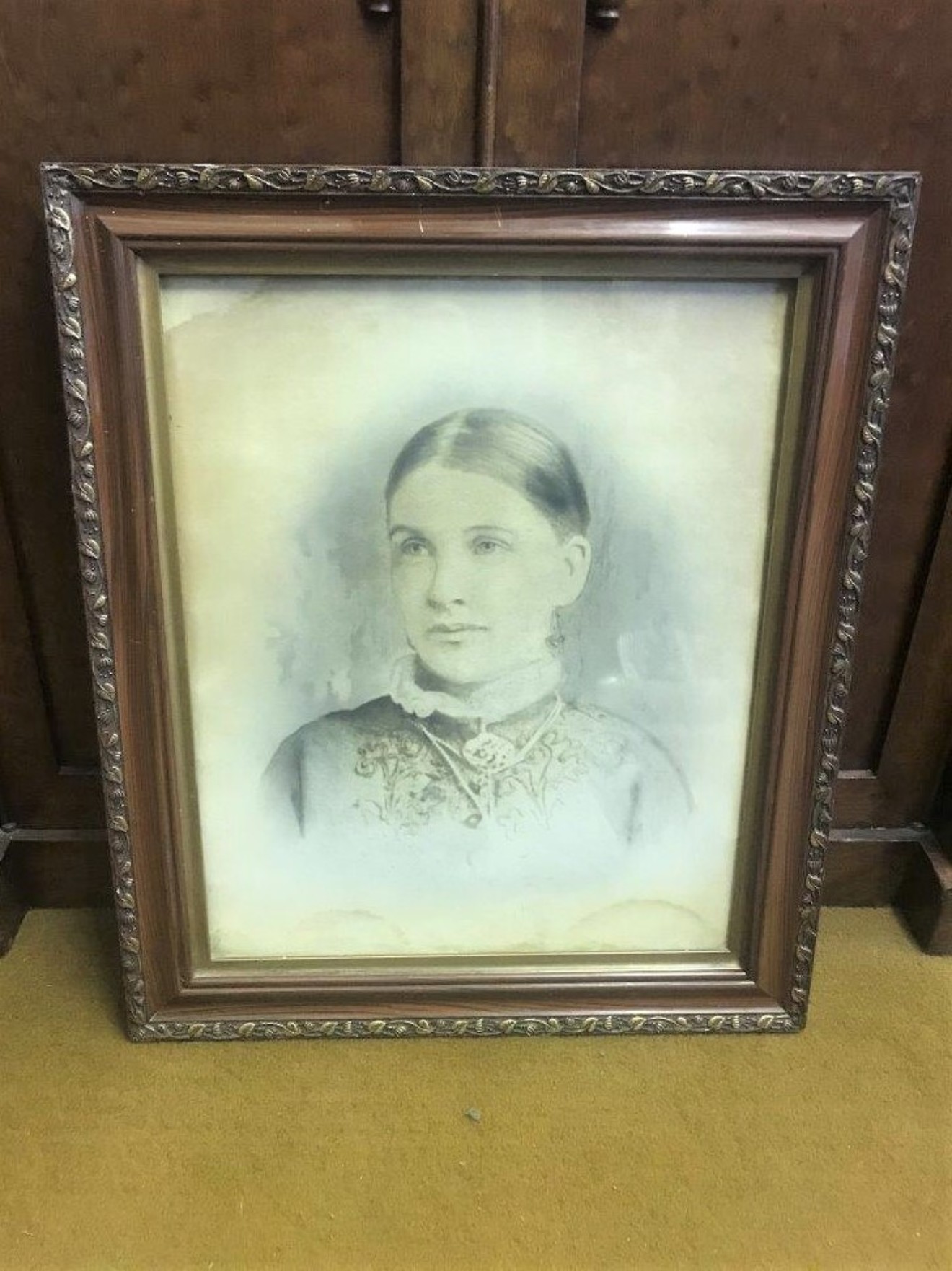 Victorian Portrait Print of a Young Woman