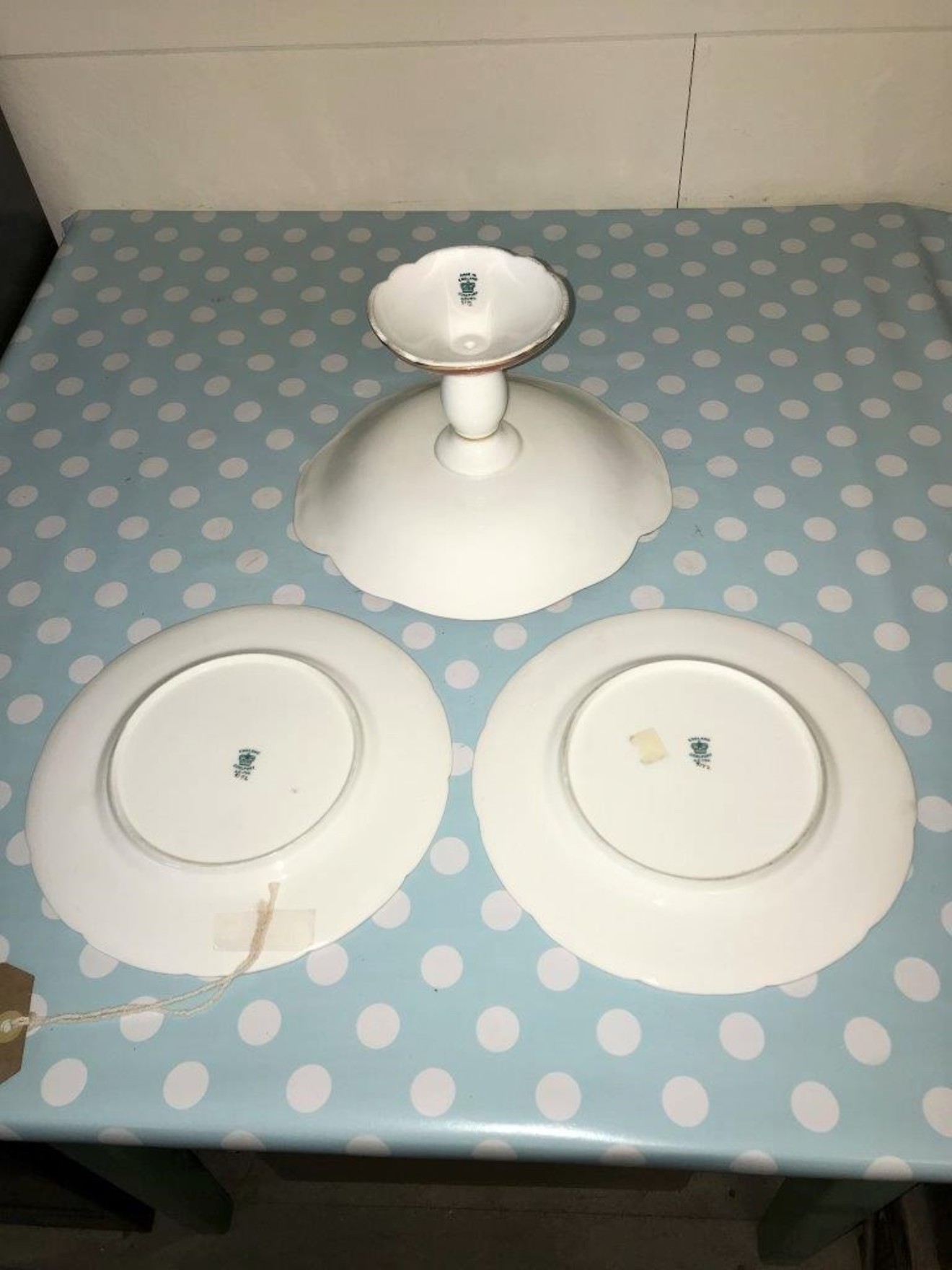 Coalport Tazza  & 2 Plates