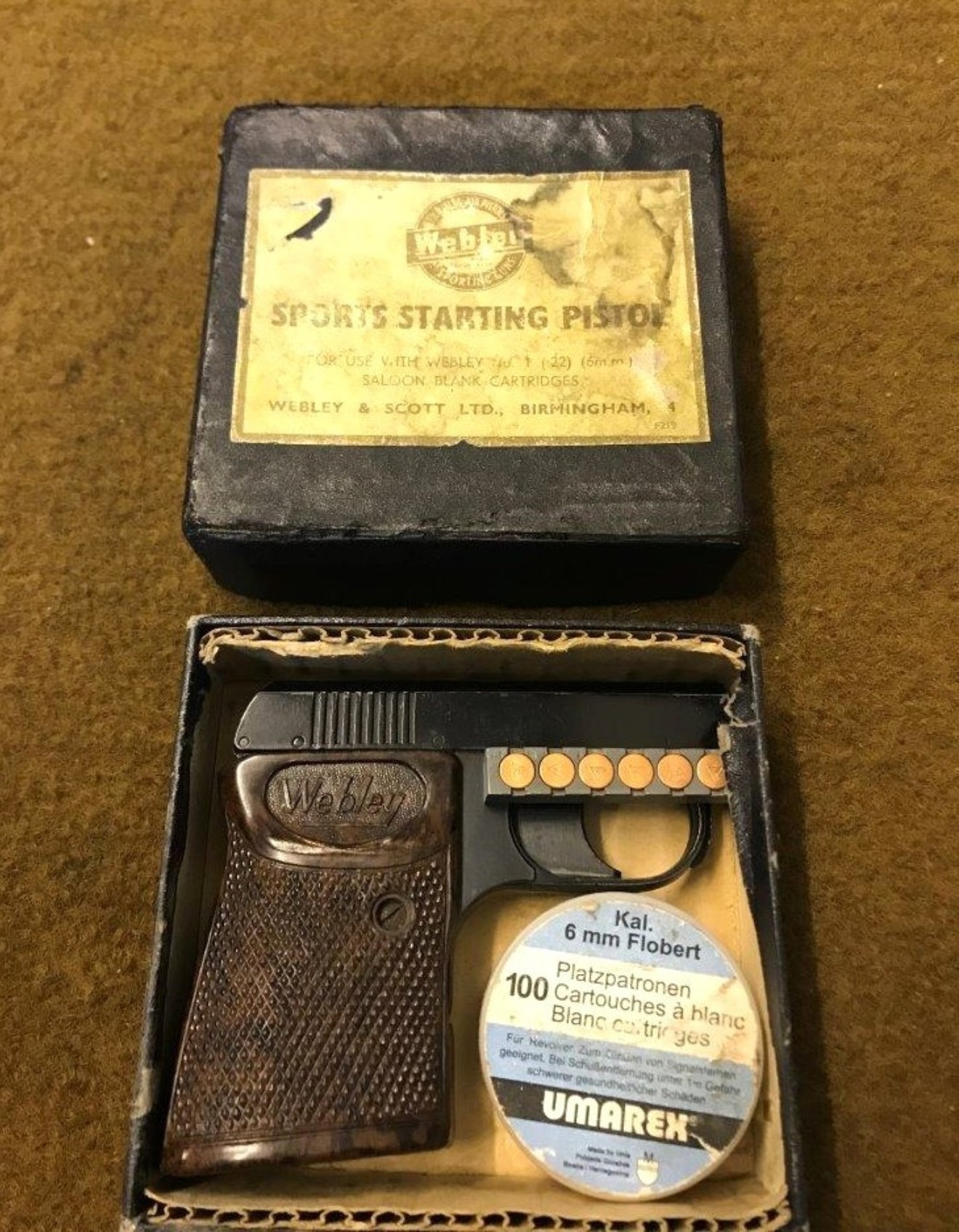 Vintage Webley Mk1 Sports Starting Pistol