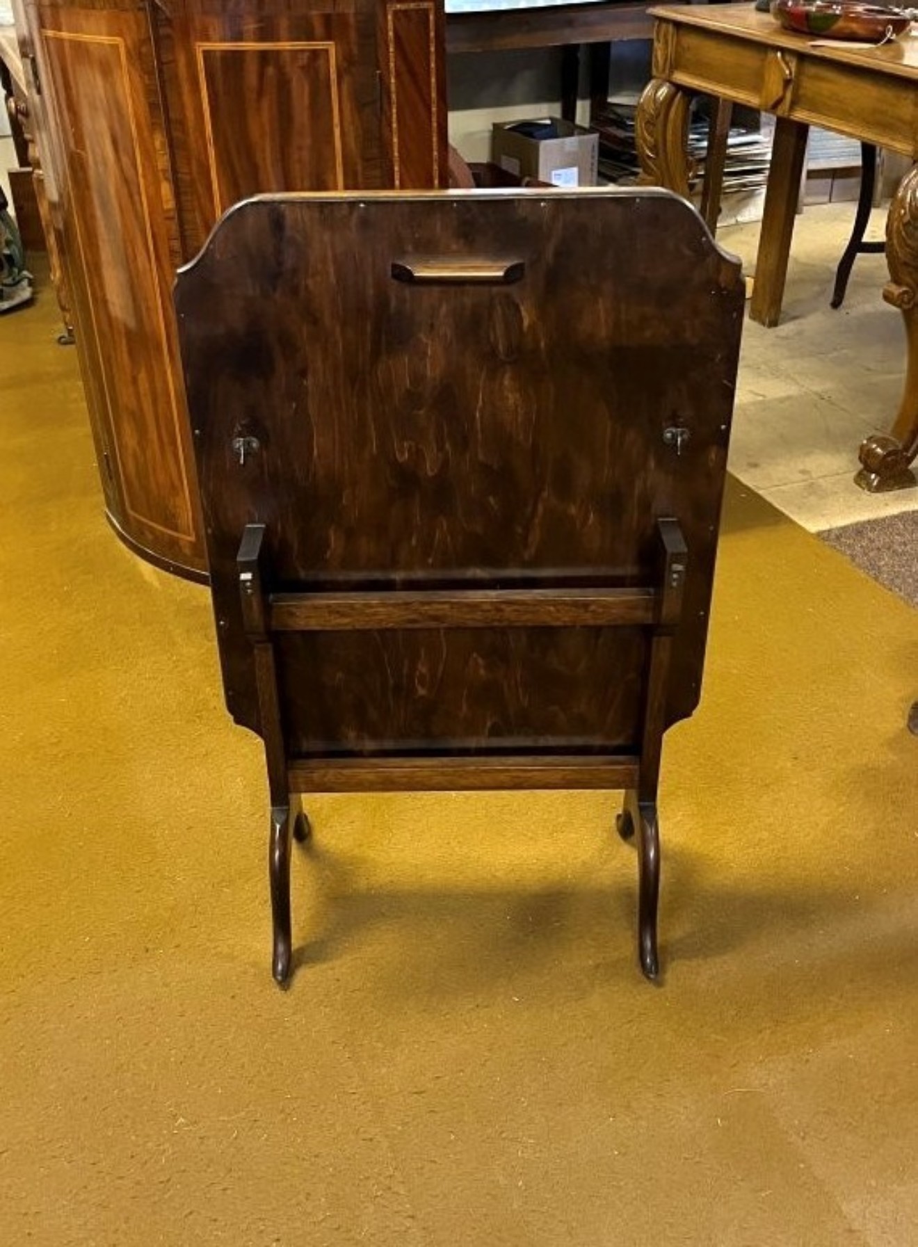 Antique Metamorphic Fire Screen / Table