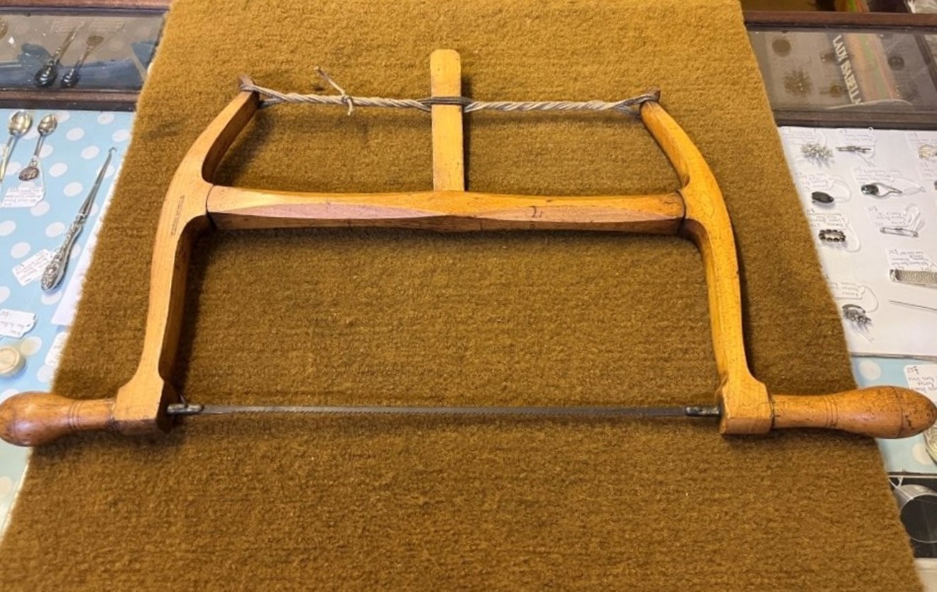 Antique Bow Saw by A Mathieson & Son Glasgow & Edinburgh