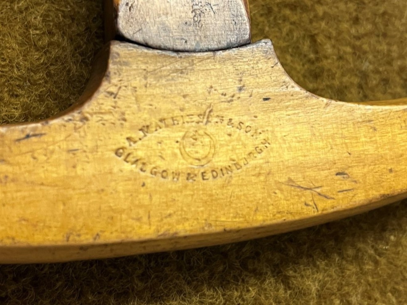 Antique Bow Saw by A Mathieson & Son Glasgow & Edinburgh