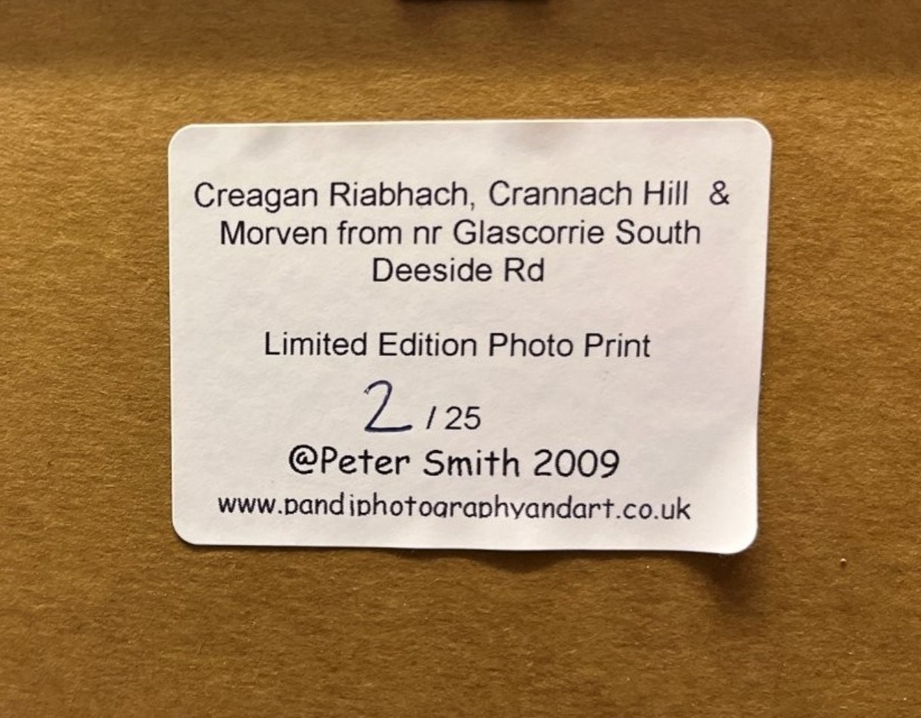 Pair of Limited Edition Photo Prints by Peter Smith "Craigendarroch in Autumn" and "Creagan Riabhach, Crannach Hill & Morven from Glascorrie South Deeside Rd"