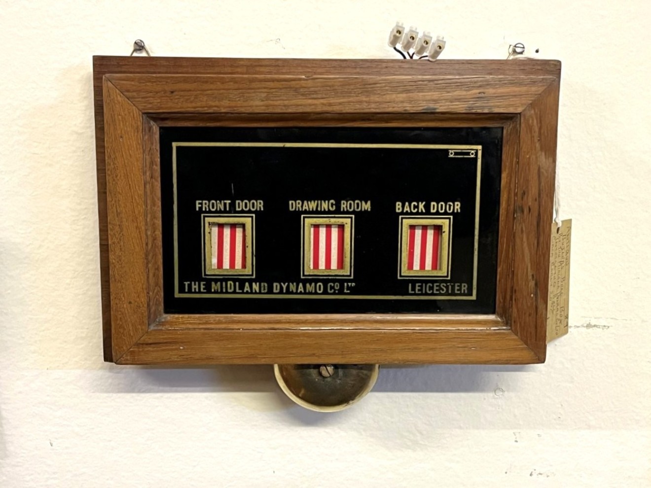 Antique Butlers Bell Box by The Midland Dynamo Co Ltd Leicester