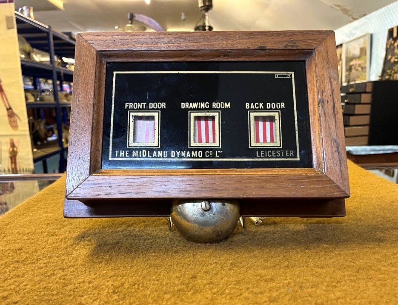 Antique Butlers Bell Box by The Midland Dynamo Co Ltd Leicester
