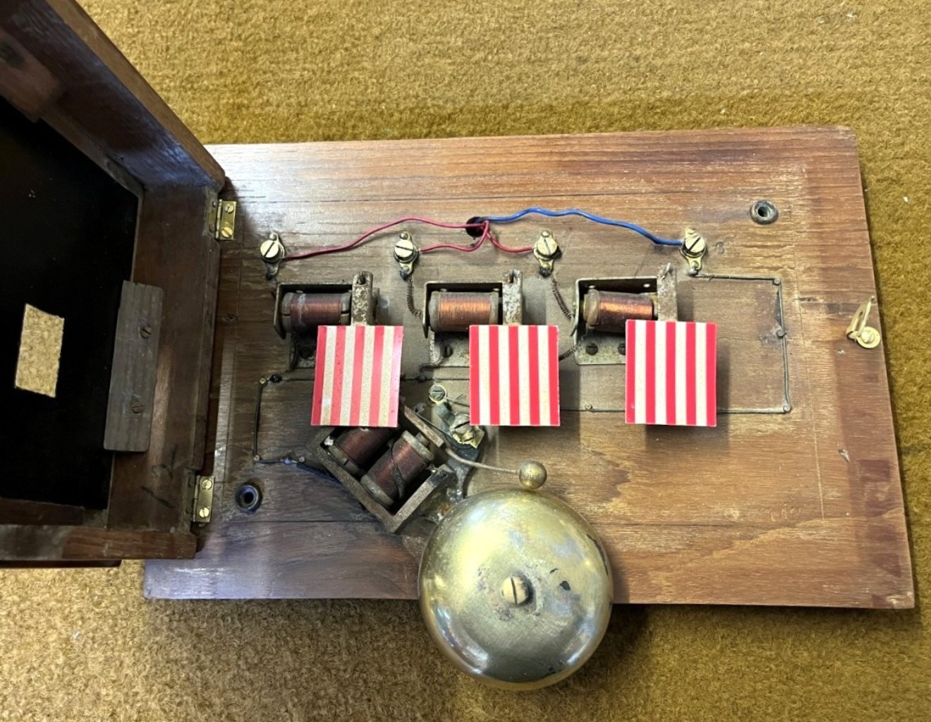 Antique Butlers Bell Box by The Midland Dynamo Co Ltd Leicester