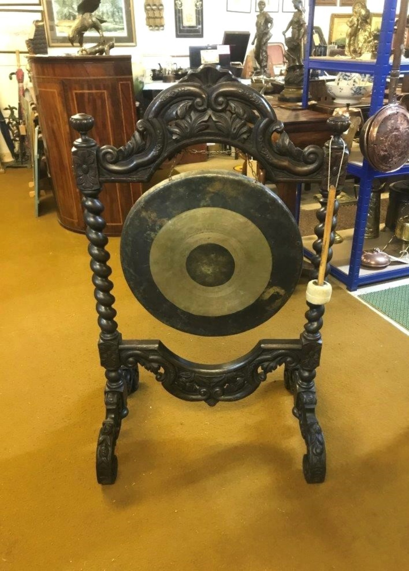 Vintage Freestanding Oriental Chau Gong