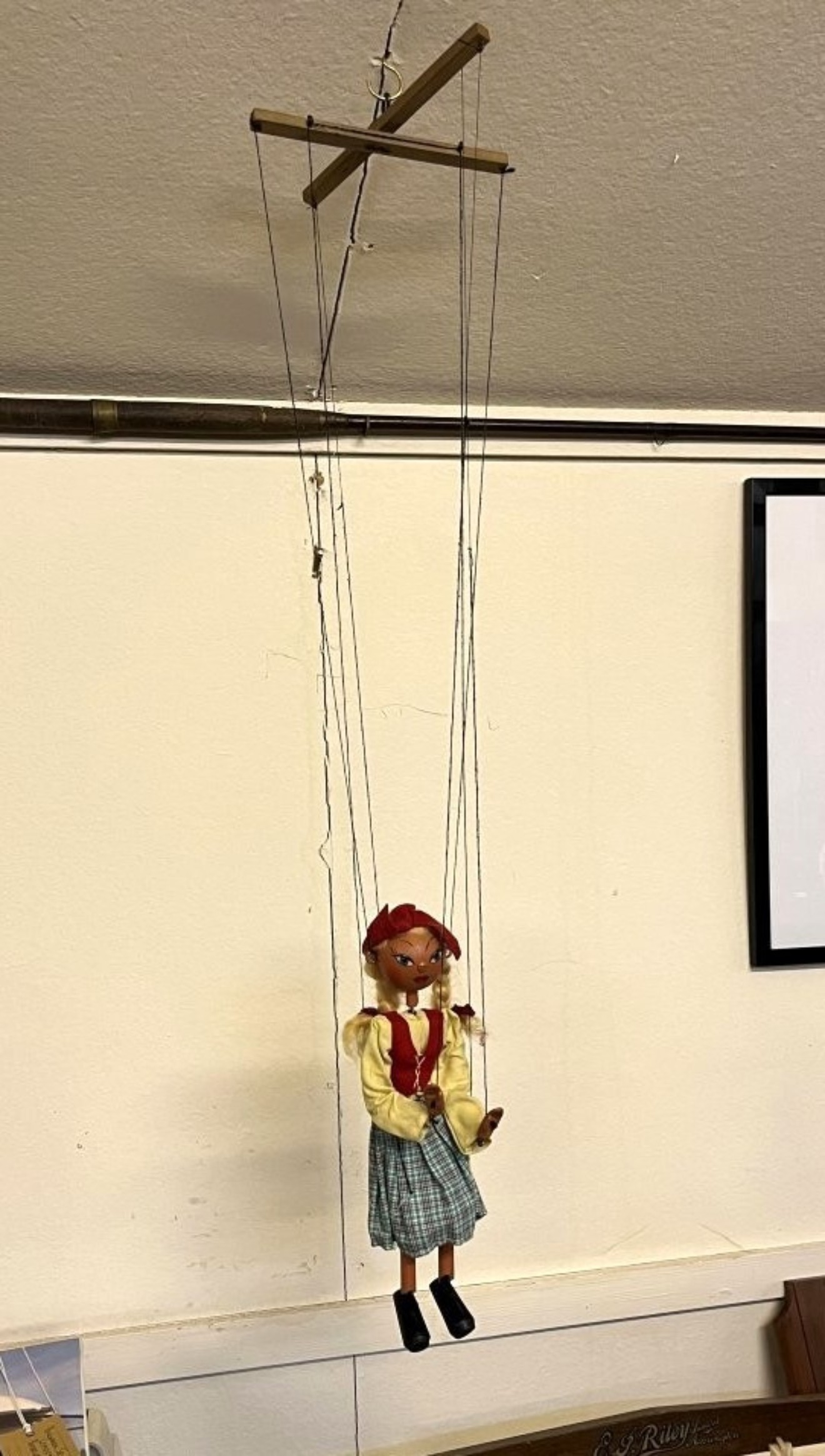Vintage Dutch Girl Pelham Puppet Marionette Puppet