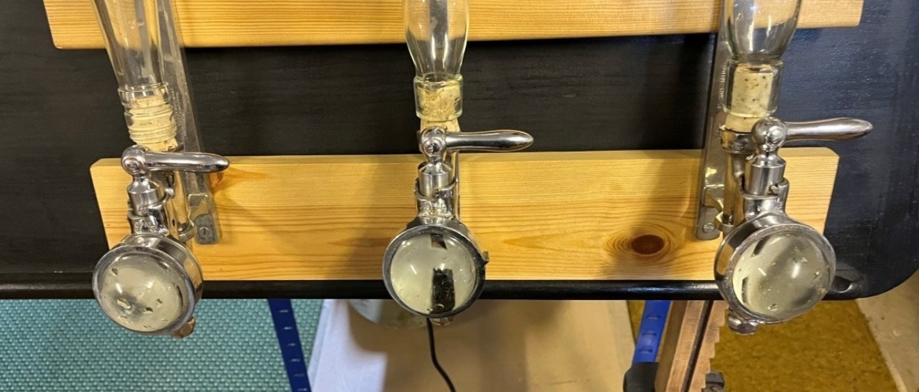 Vintage Set of 3 Spirit Optic Stands Haig Whisky, White Horse Whisky and Nicholson's Gin