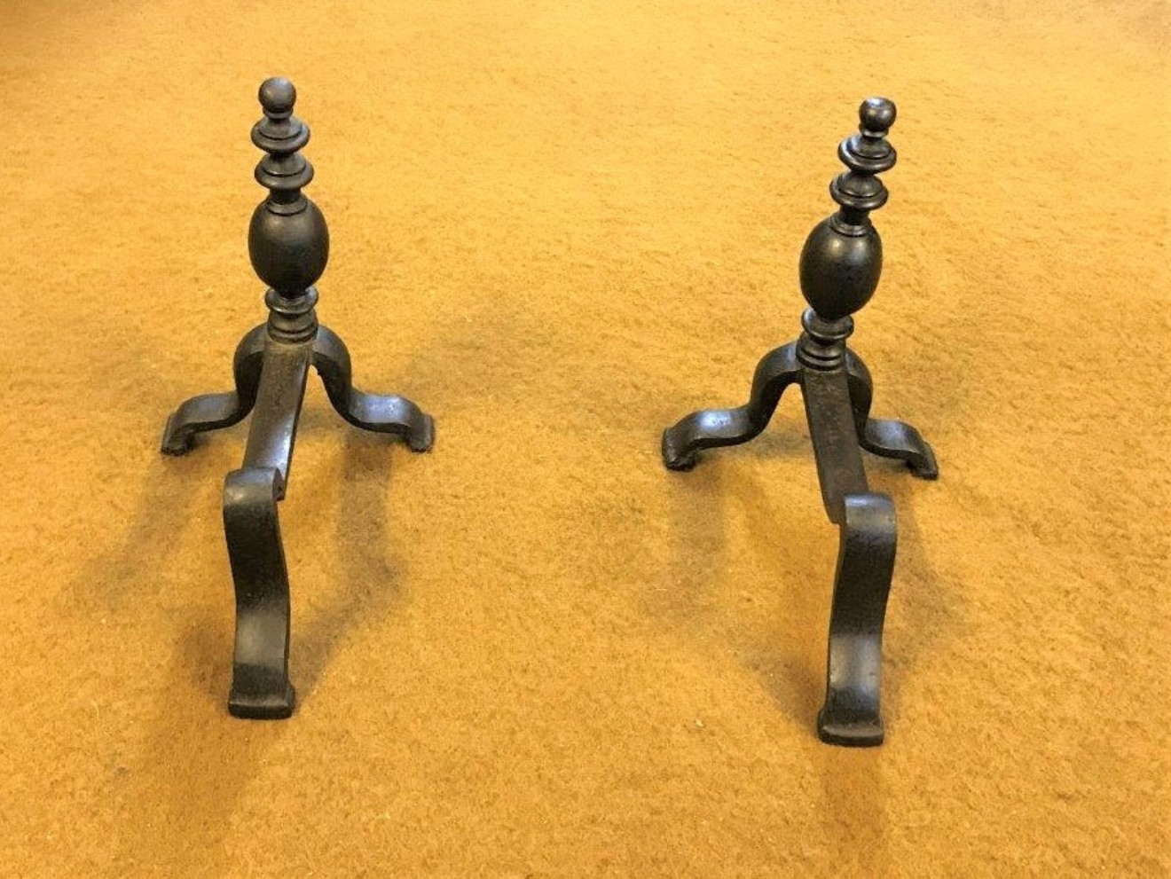 Pair of Iron Fireside Dogs