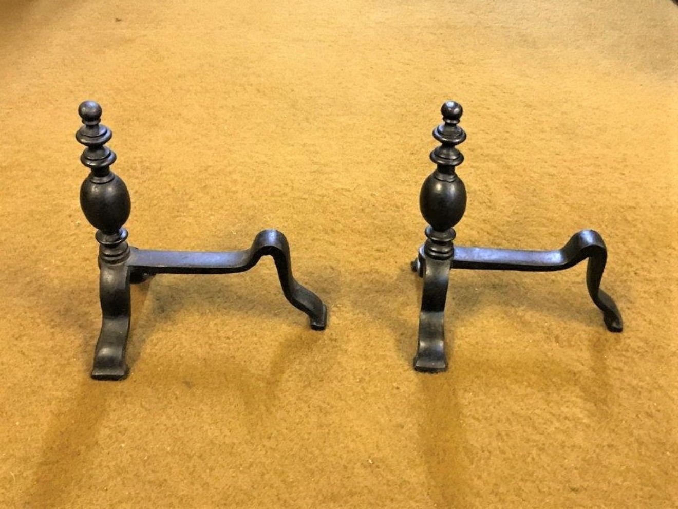 Pair of Iron Fireside Dogs