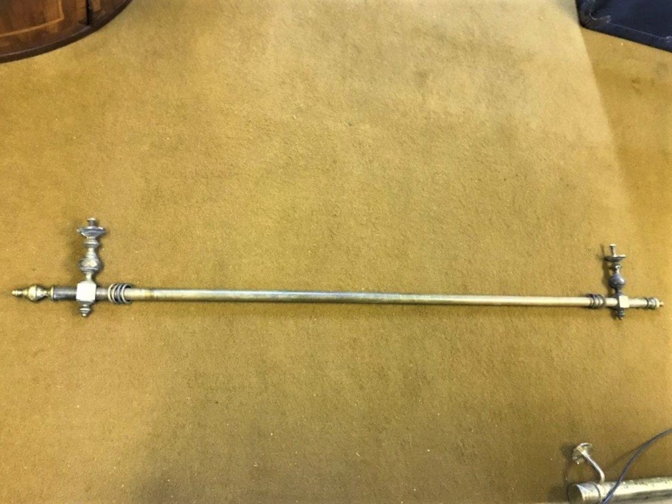 Victorian Brass Curtain Pole