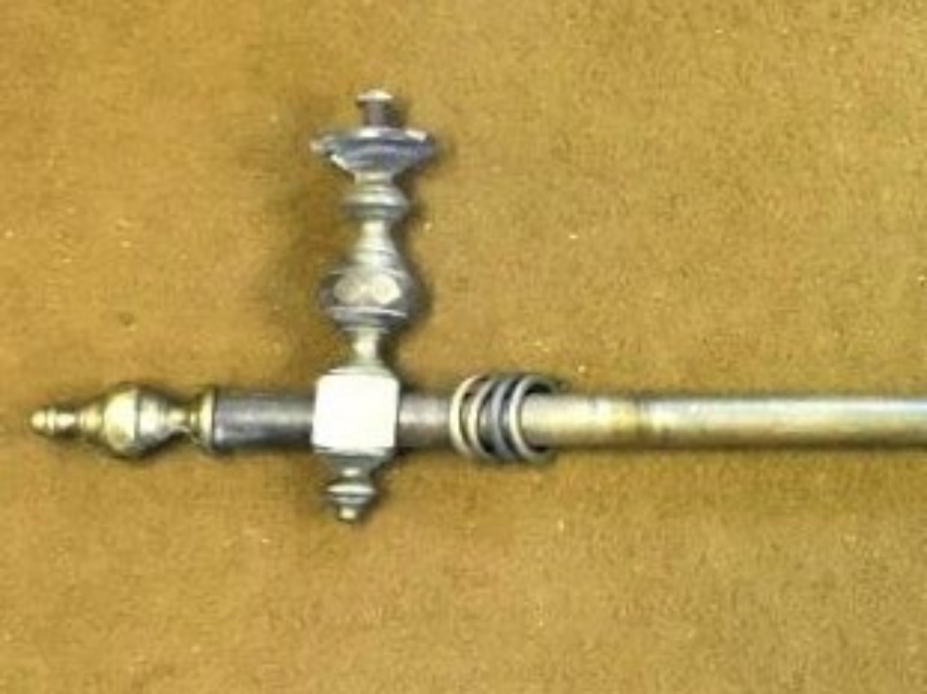 Victorian Brass Curtain Pole