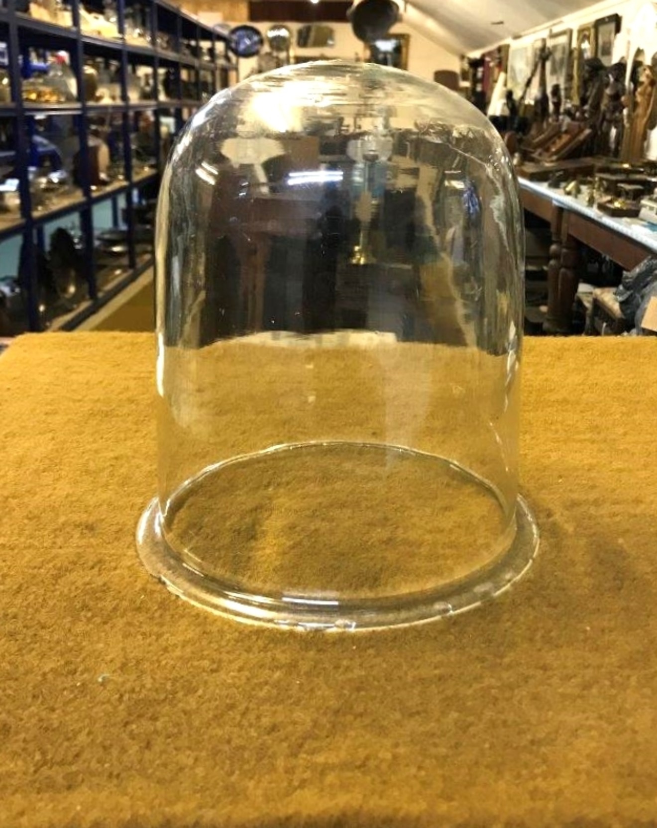 Antique Glass Cloche Dome Clock / Taxidermy Cover