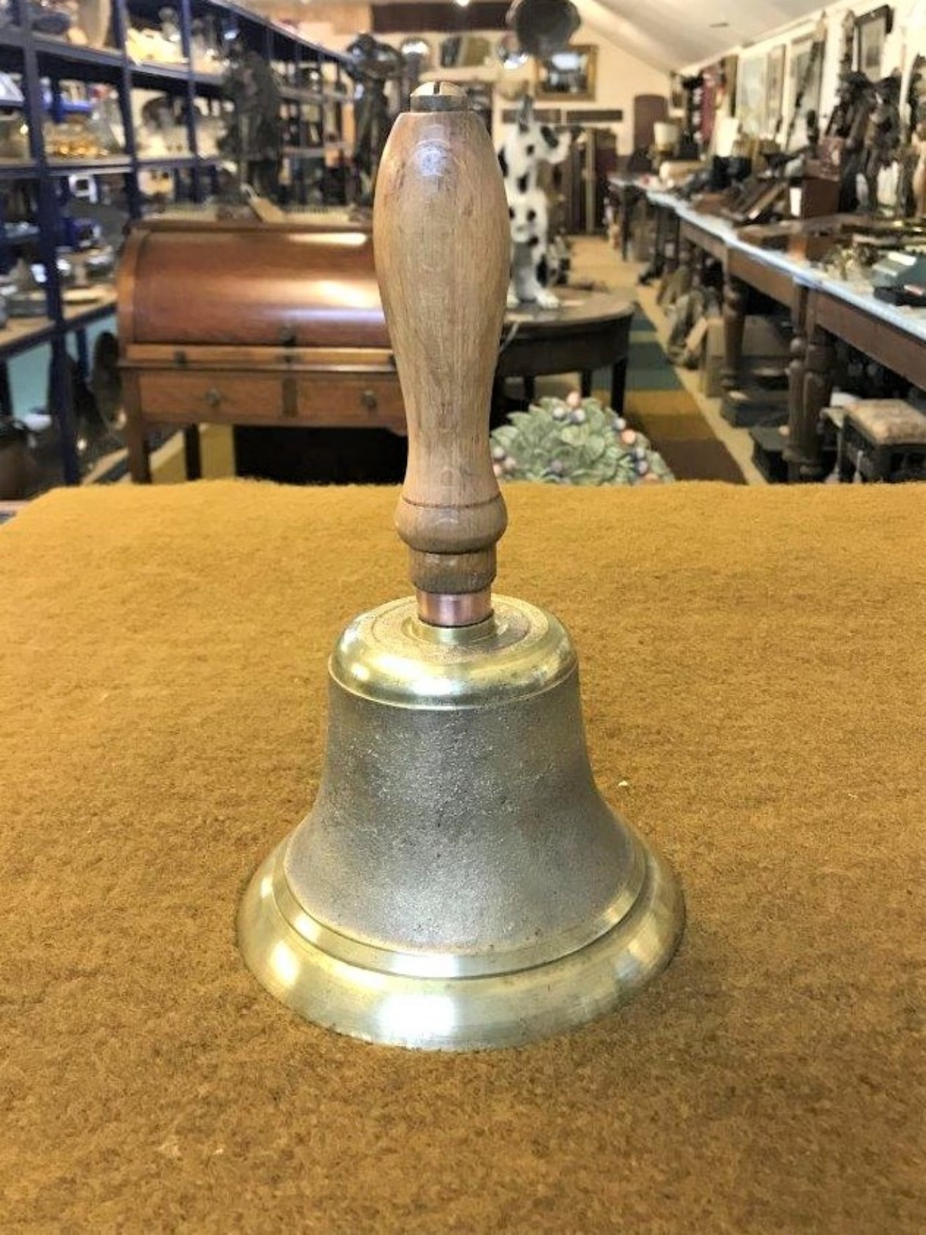 Antique Brass School Bell