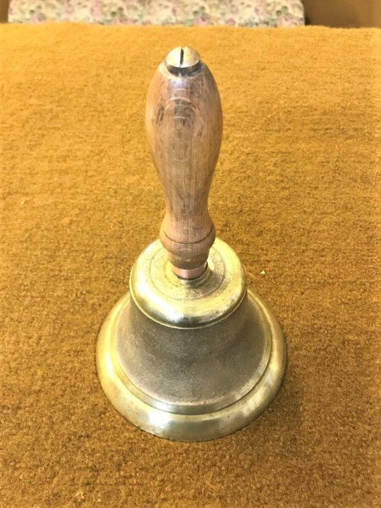 Antique Brass School Bell