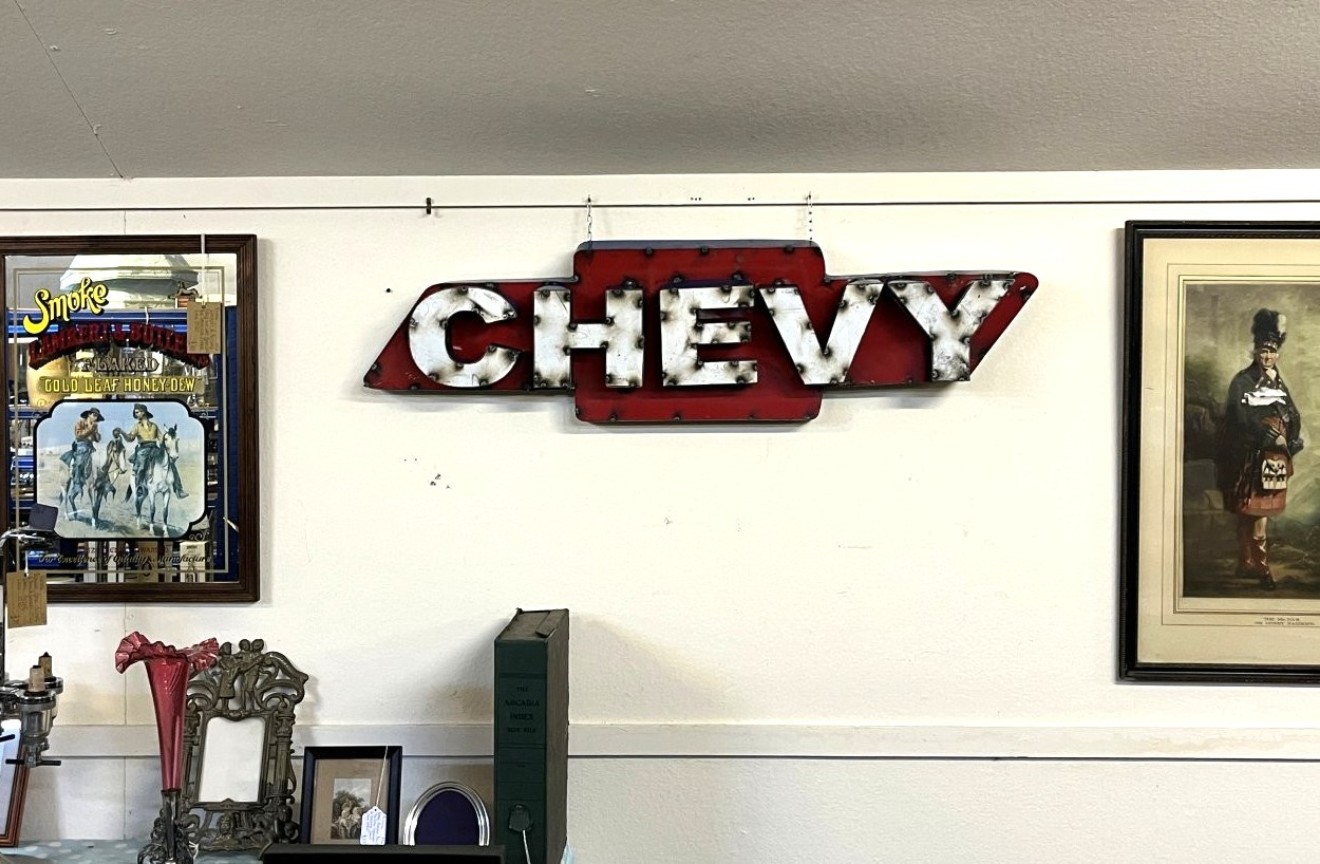 Vintage Large 3 D "CHEVY" Sign