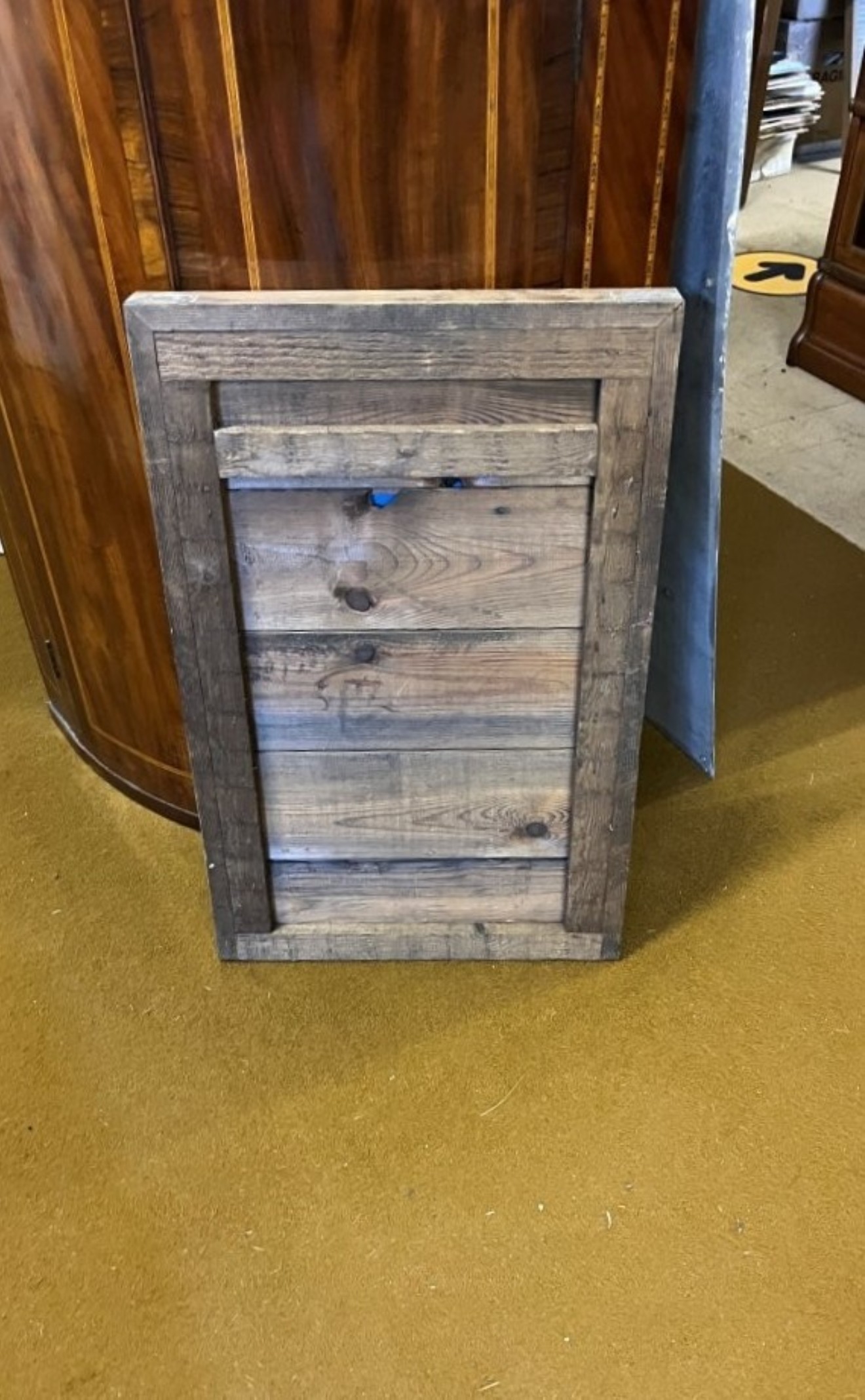 Vintage Daily Express Wooden Advertising Sign 'Daily Express Best For Sport'