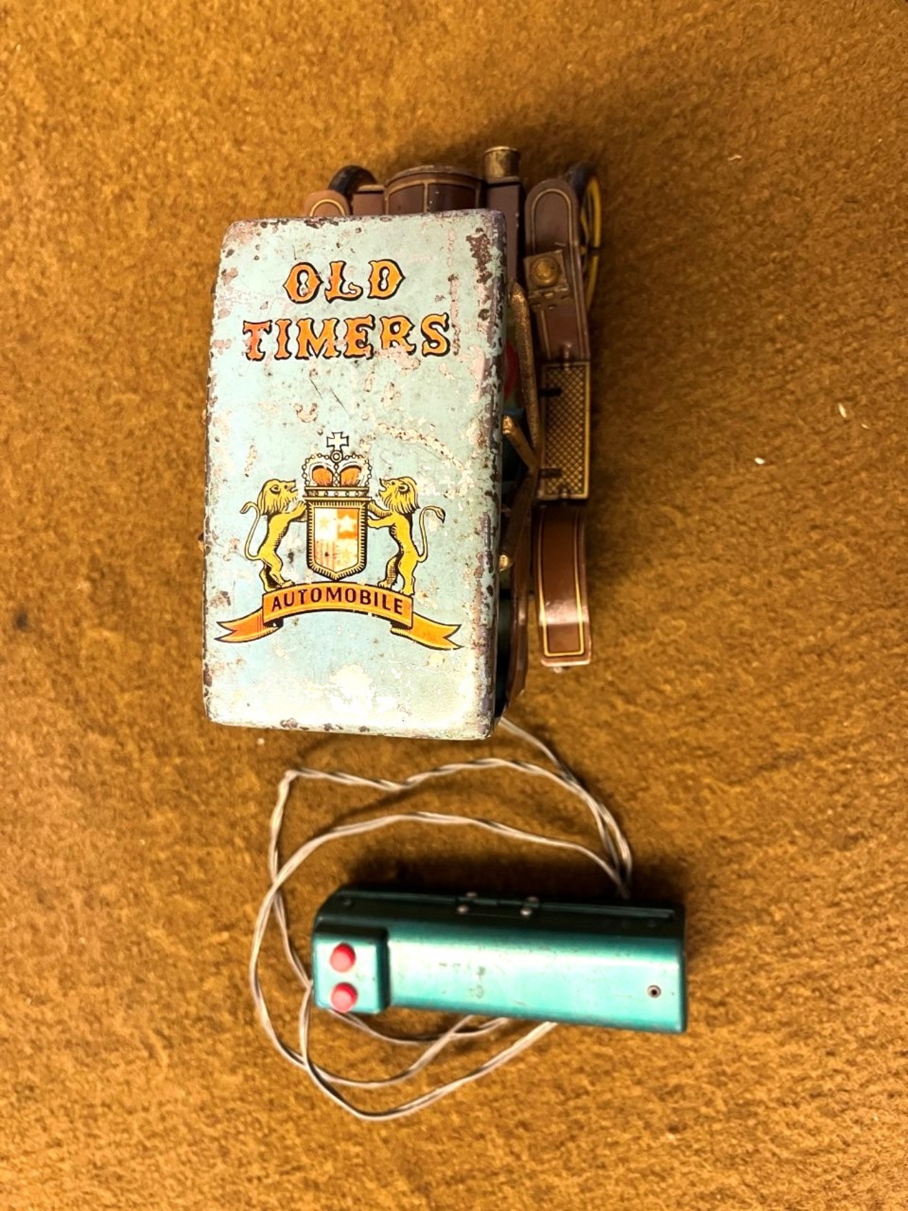 Vintage Old Timers Remote Control Tin Plate Automobile