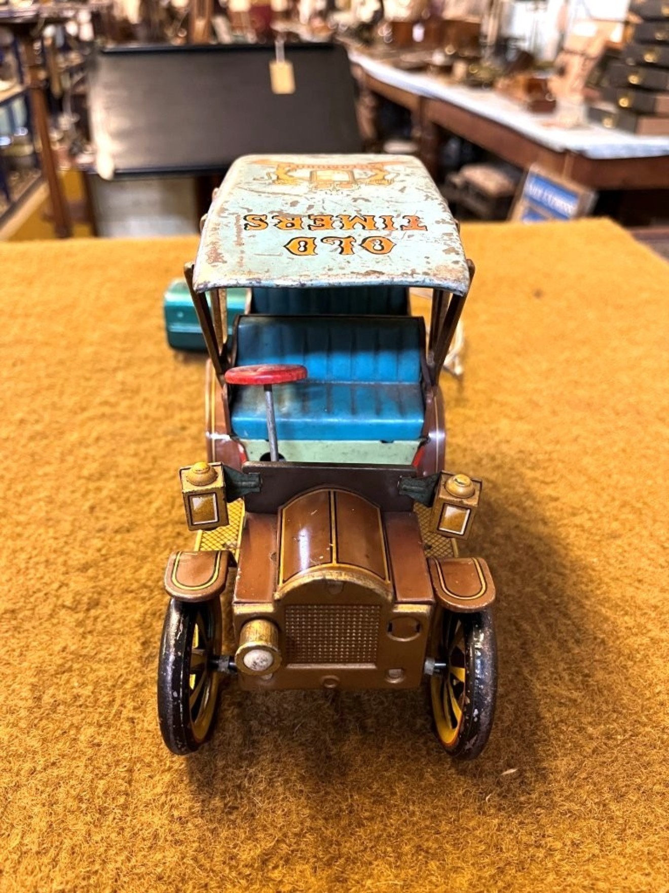 Vintage Old Timers Remote Control Tin Plate Automobile