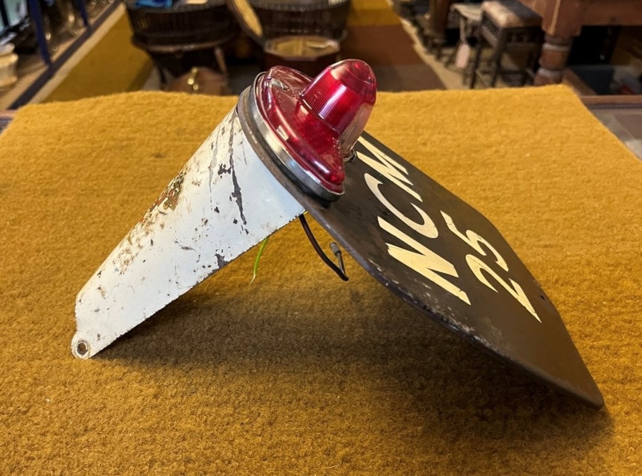 Vintage Raleigh Moped Rear Number Plate Holder and Light