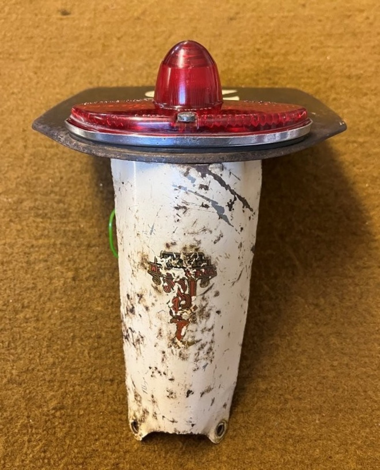 Vintage Raleigh Moped Rear Number Plate Holder and Light