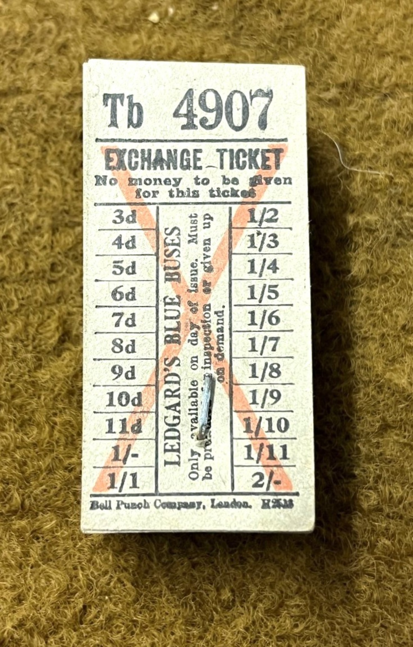 Vintage 3 Blocks of Legard's Coaches Yorkshire Unused Bus Tickets