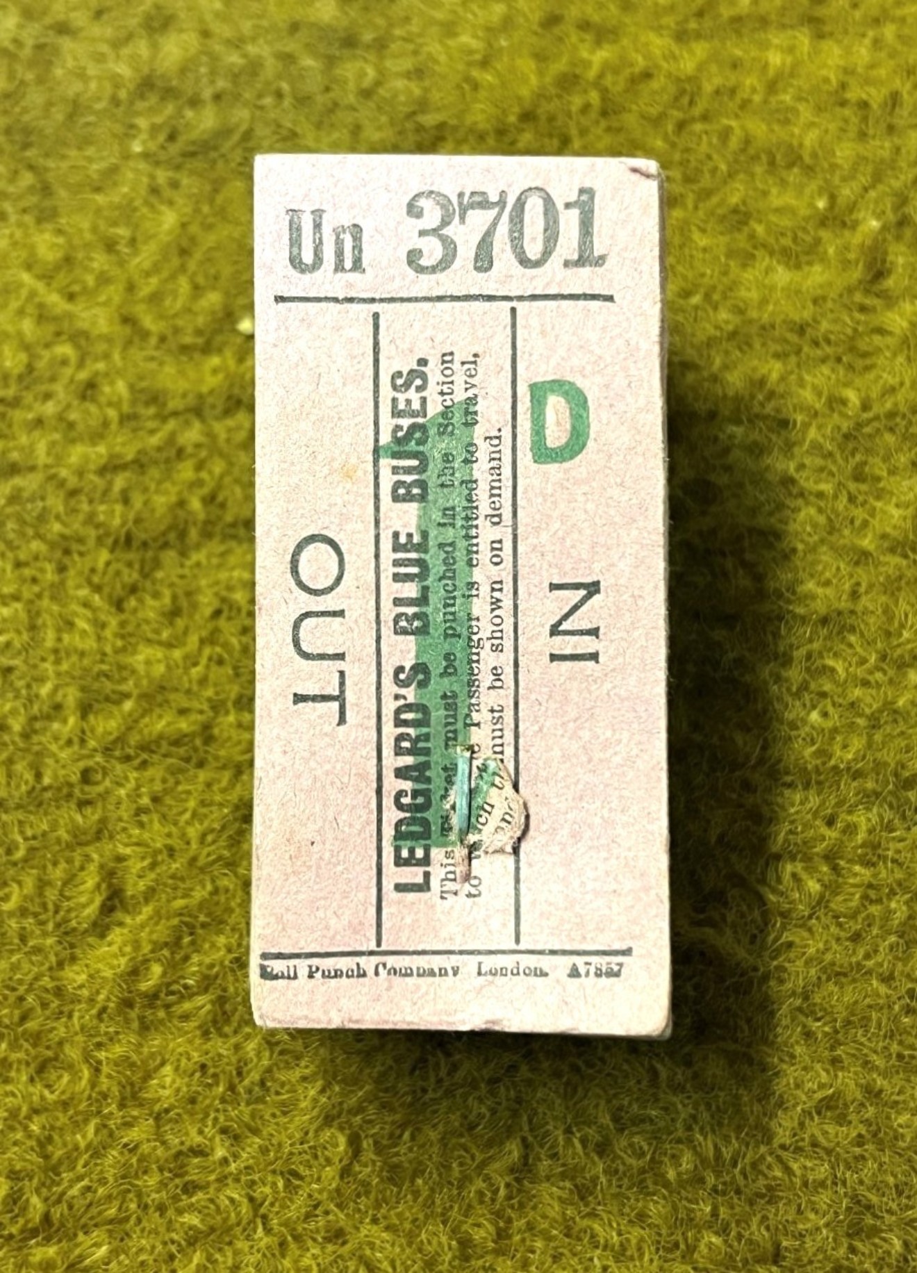 Vintage 3 Blocks of Legard's Coaches Yorkshire Unused Bus Tickets